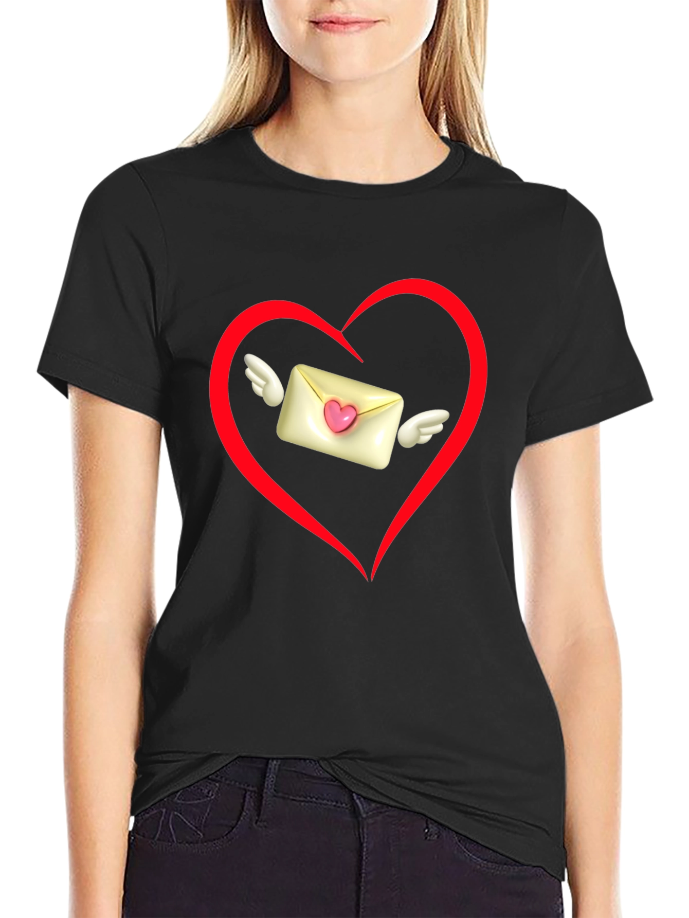 Heart Envelope Valentines Day T-Shirt