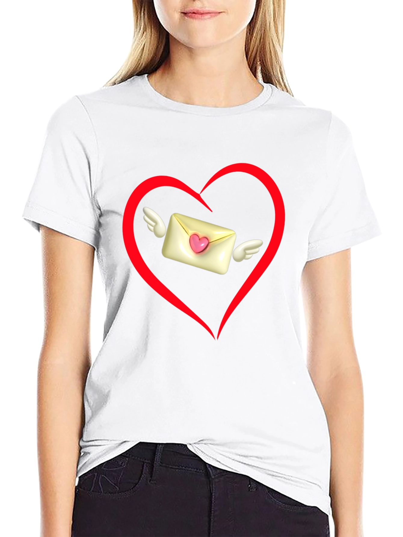 Heart Envelope Valentines Day T-Shirt