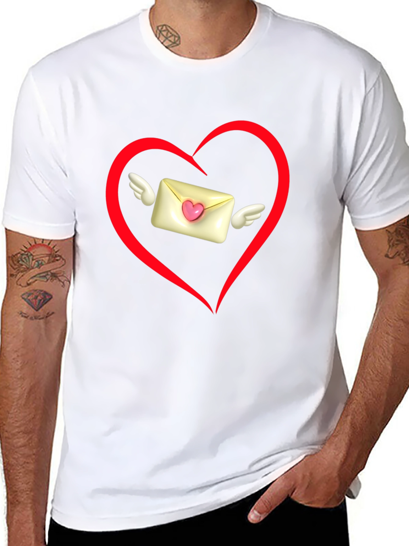 Heart Envelope Valentines Day T-Shirt