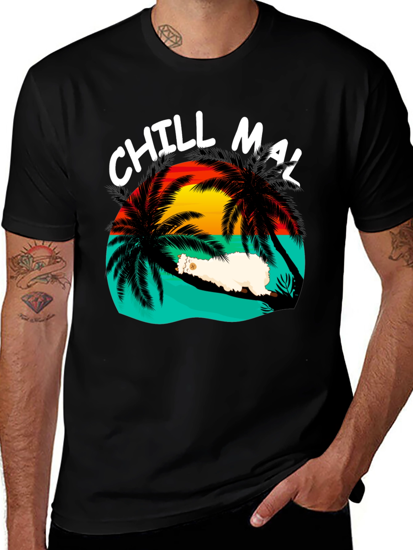 Chill Mal T-Shirt - Relaxed Tropical Vibes