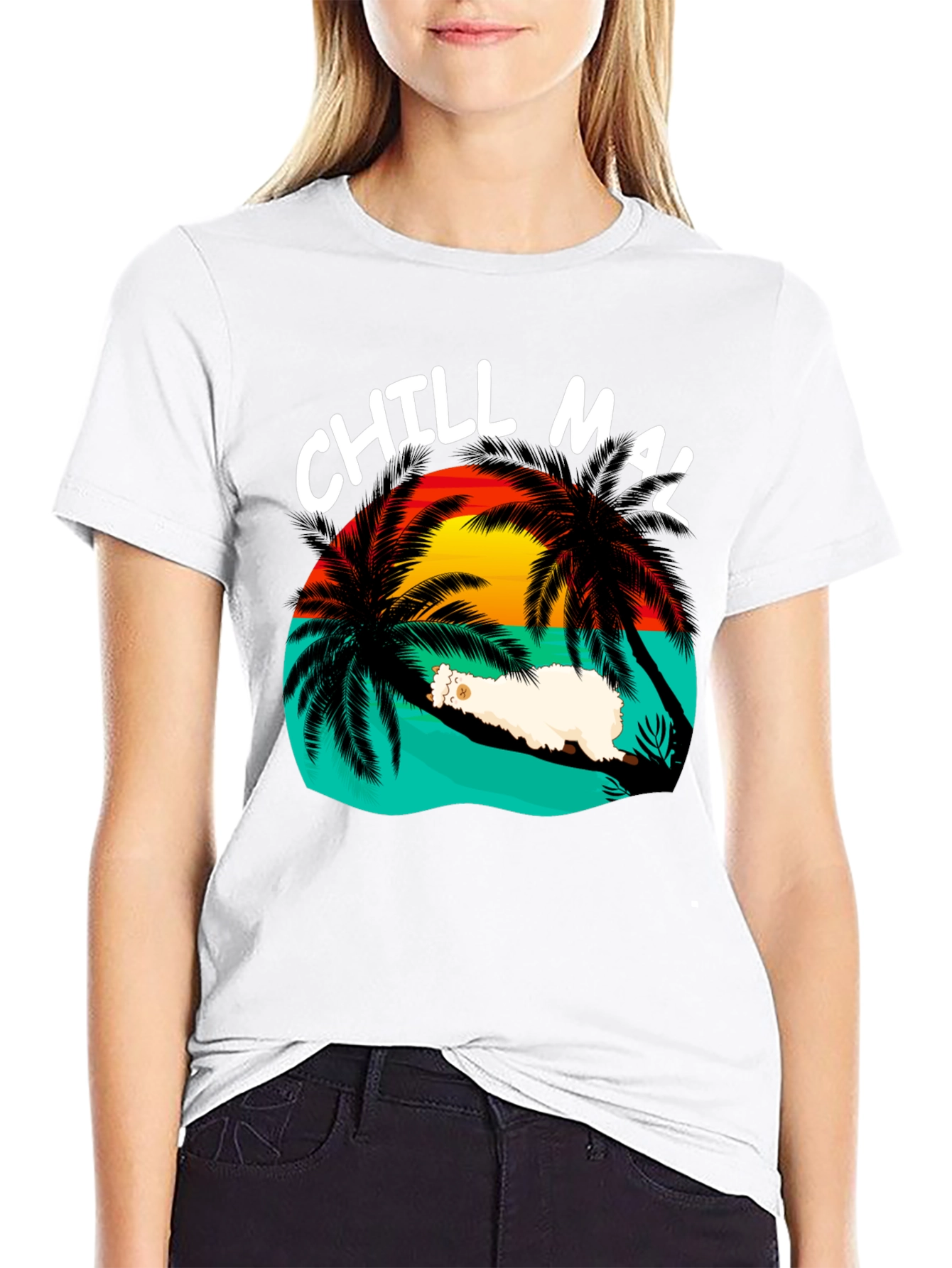 Chill Mal T-Shirt - Relaxed Tropical Vibes