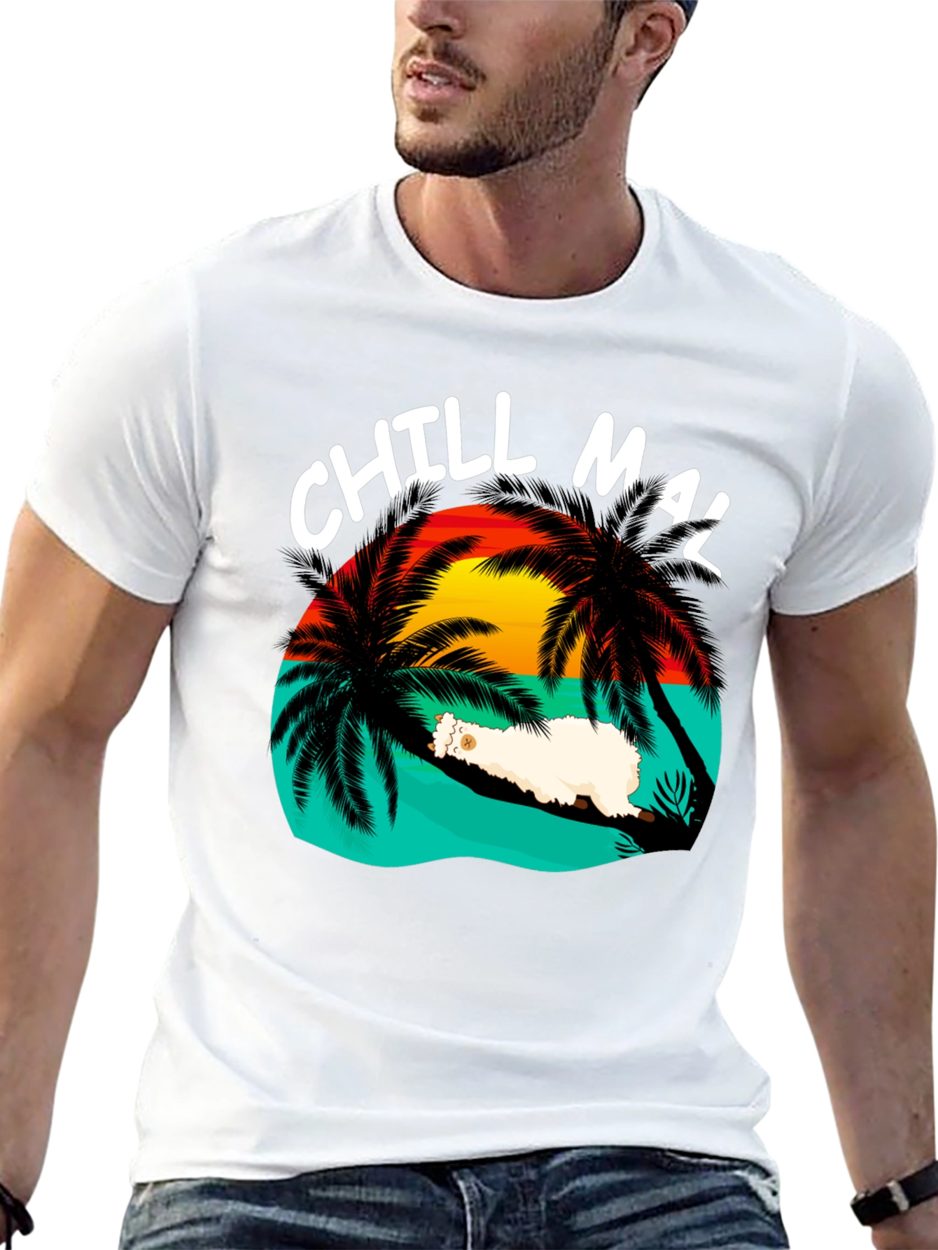 Chill Mal T-Shirt - Relaxed Tropical Vibes