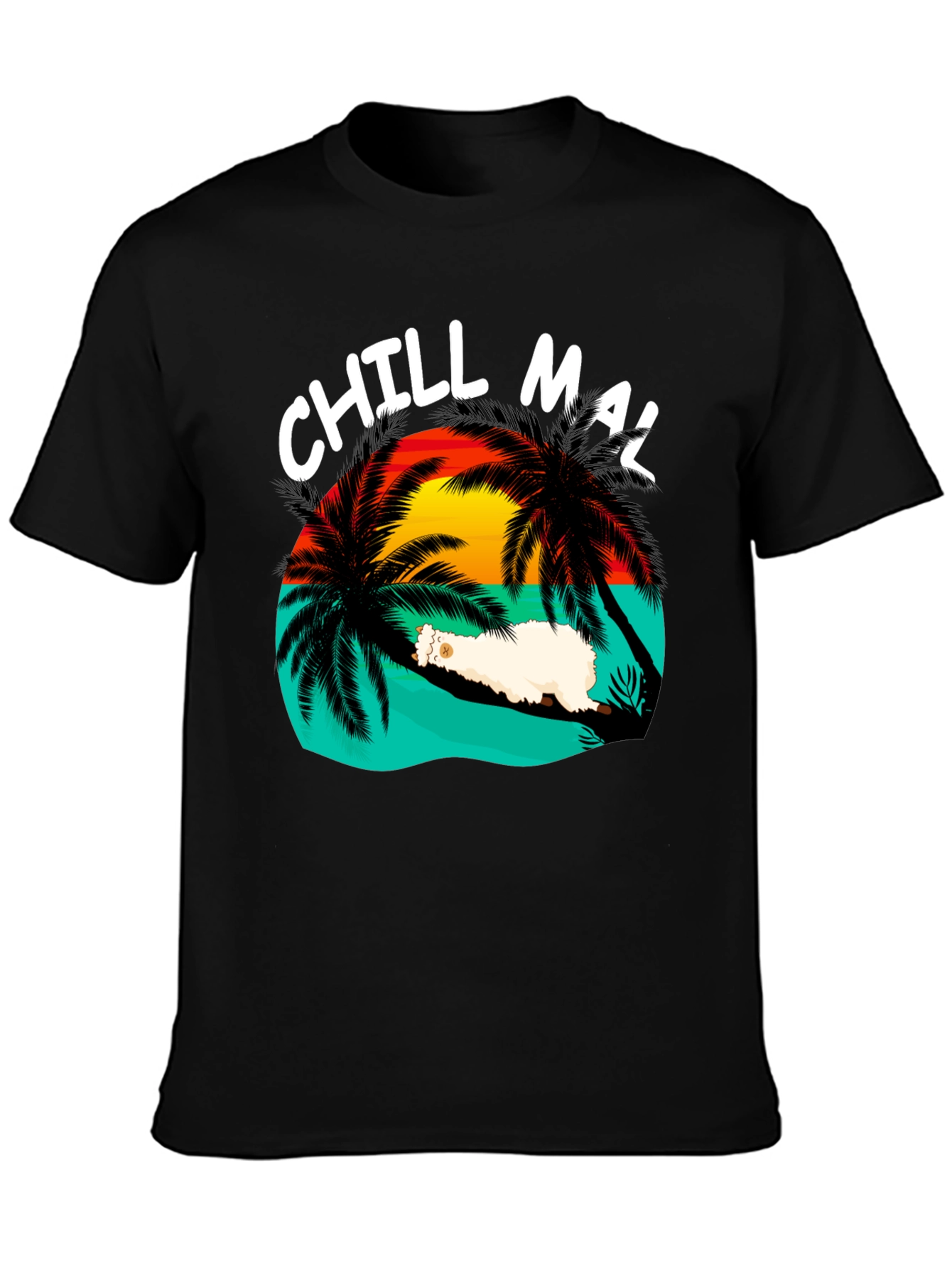 Chill Mal T-Shirt - Relaxed Tropical Vibes