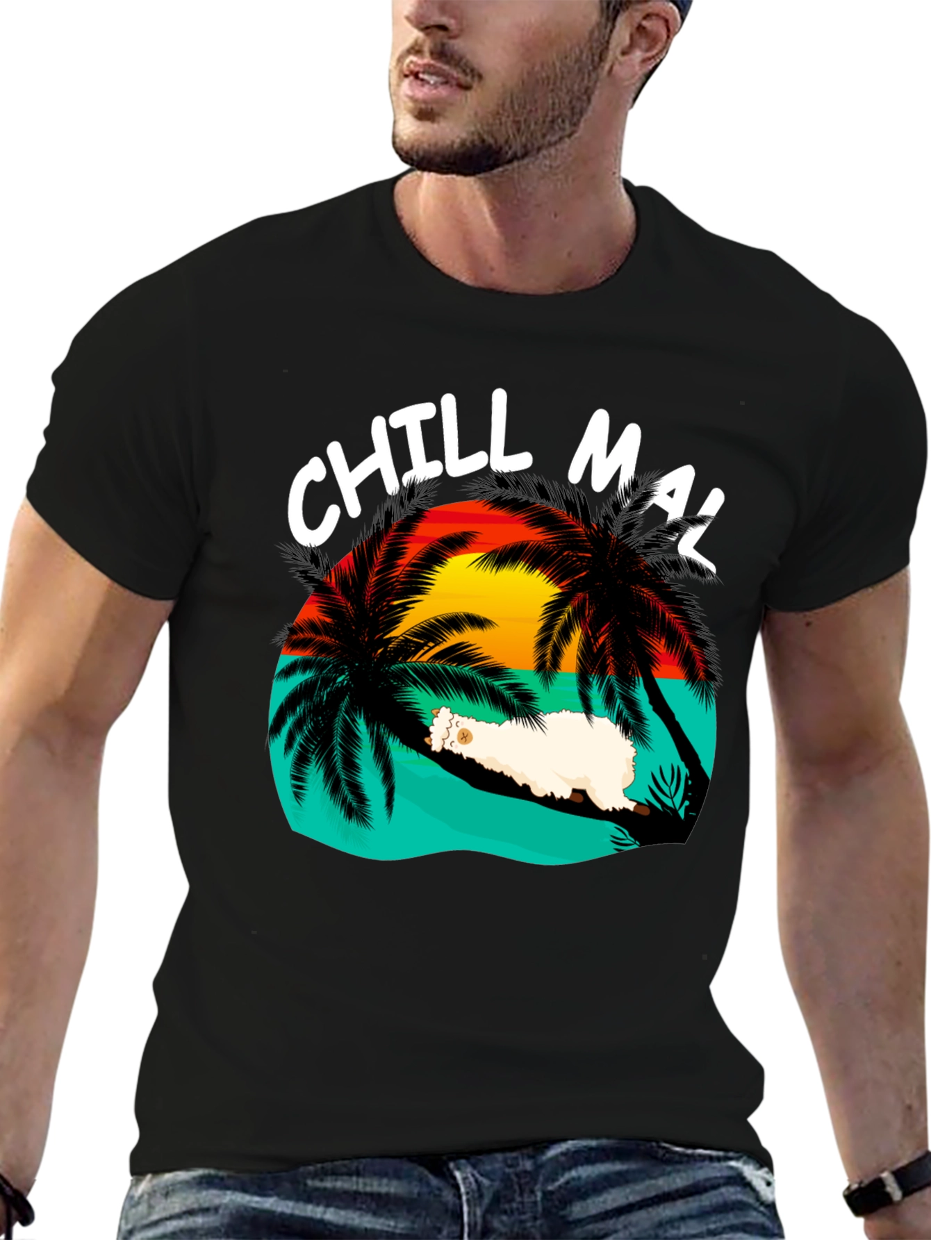 Chill Mal T-Shirt - Relaxed Tropical Vibes