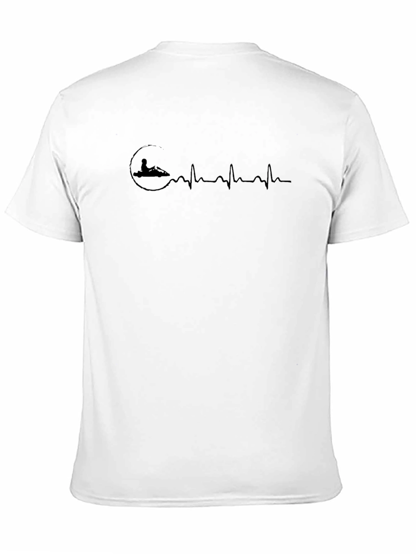 Kart Racing Heartbeat T-Shirt - Black