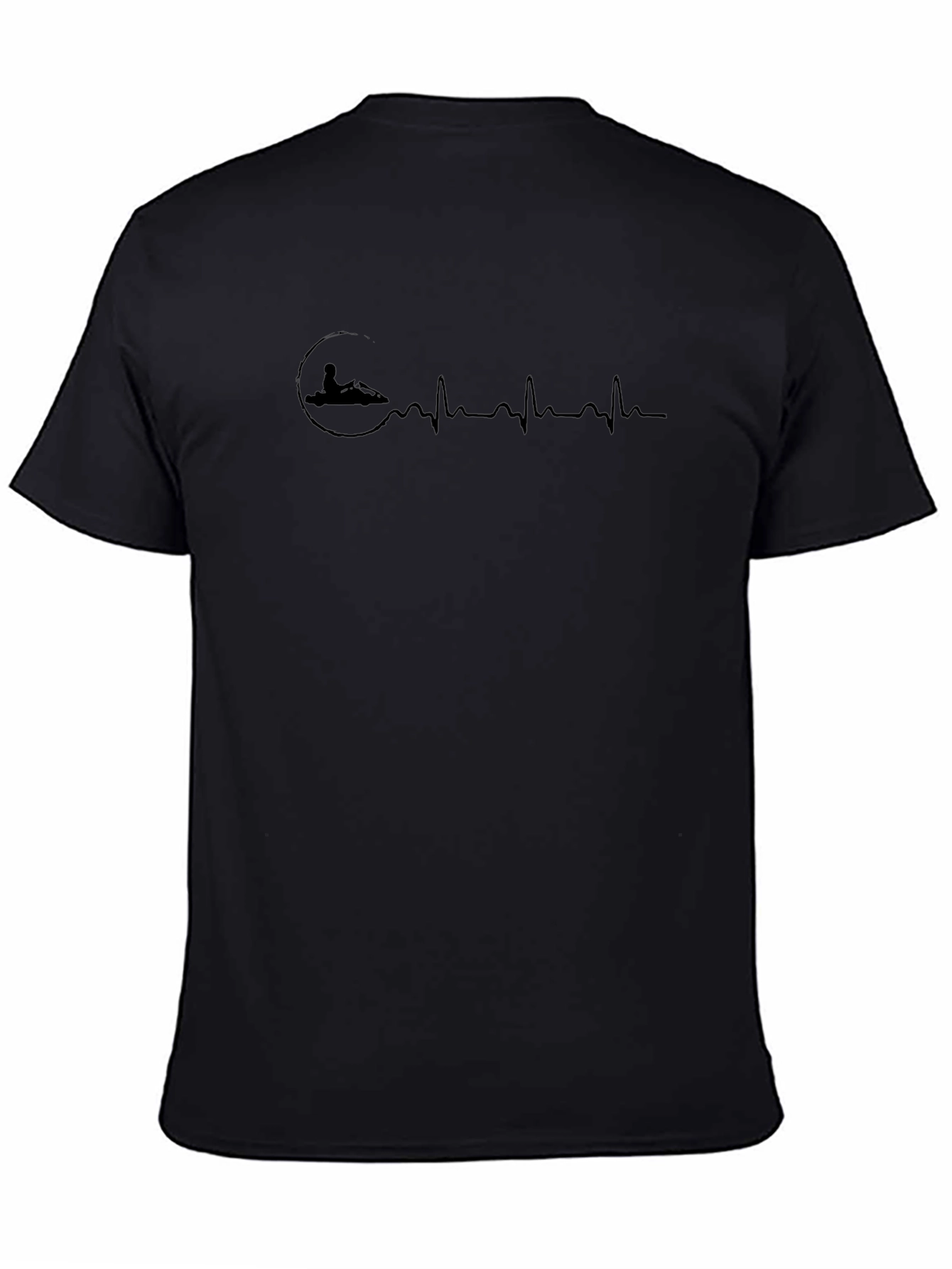 Kart Racing Heartbeat T-Shirt - Black