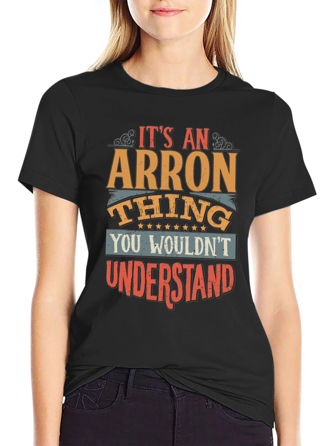 Arron Thing T-Shirt - Funny Personalized Name Tee