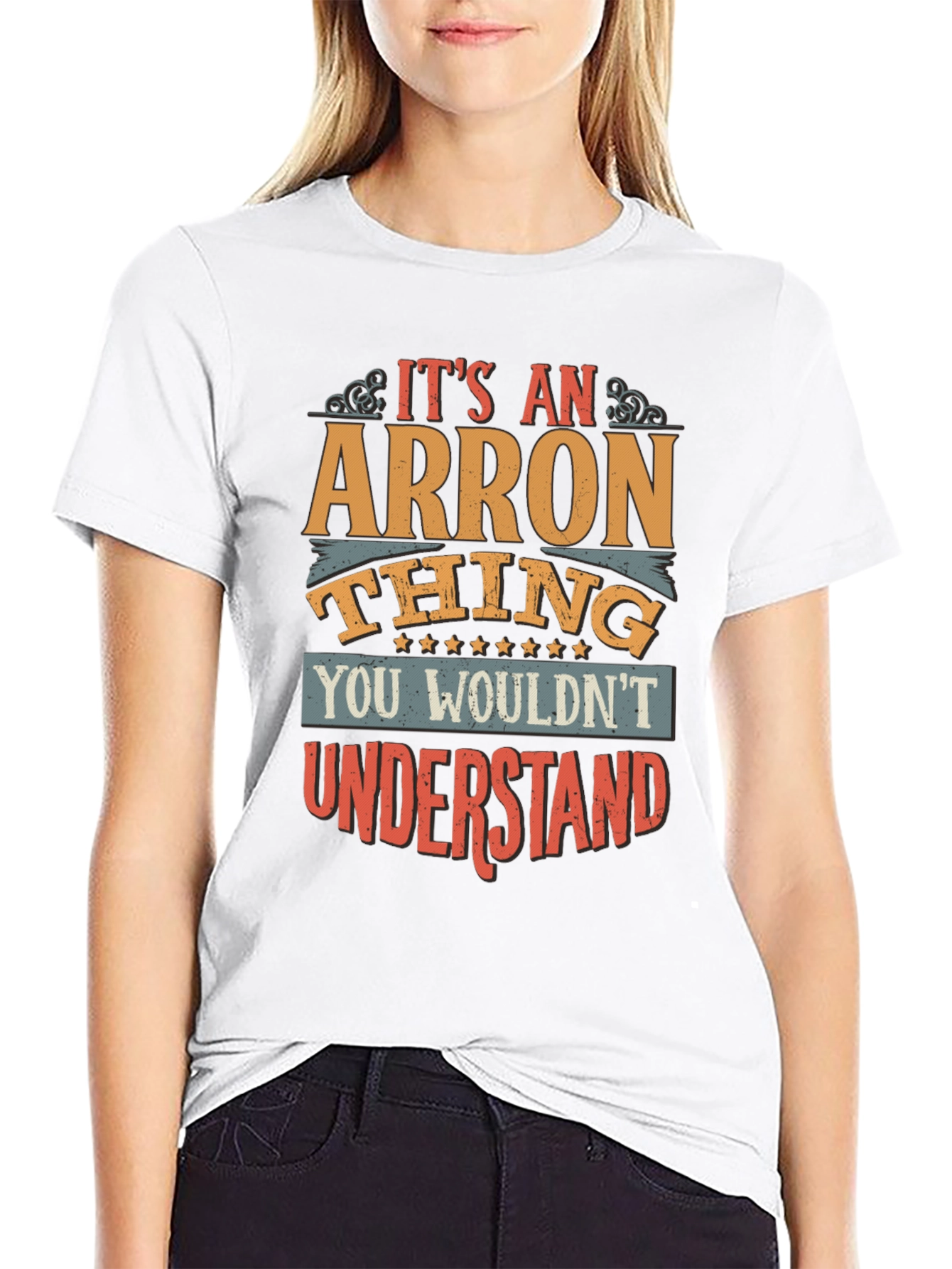Arron Thing T-Shirt - Funny Personalized Name Tee