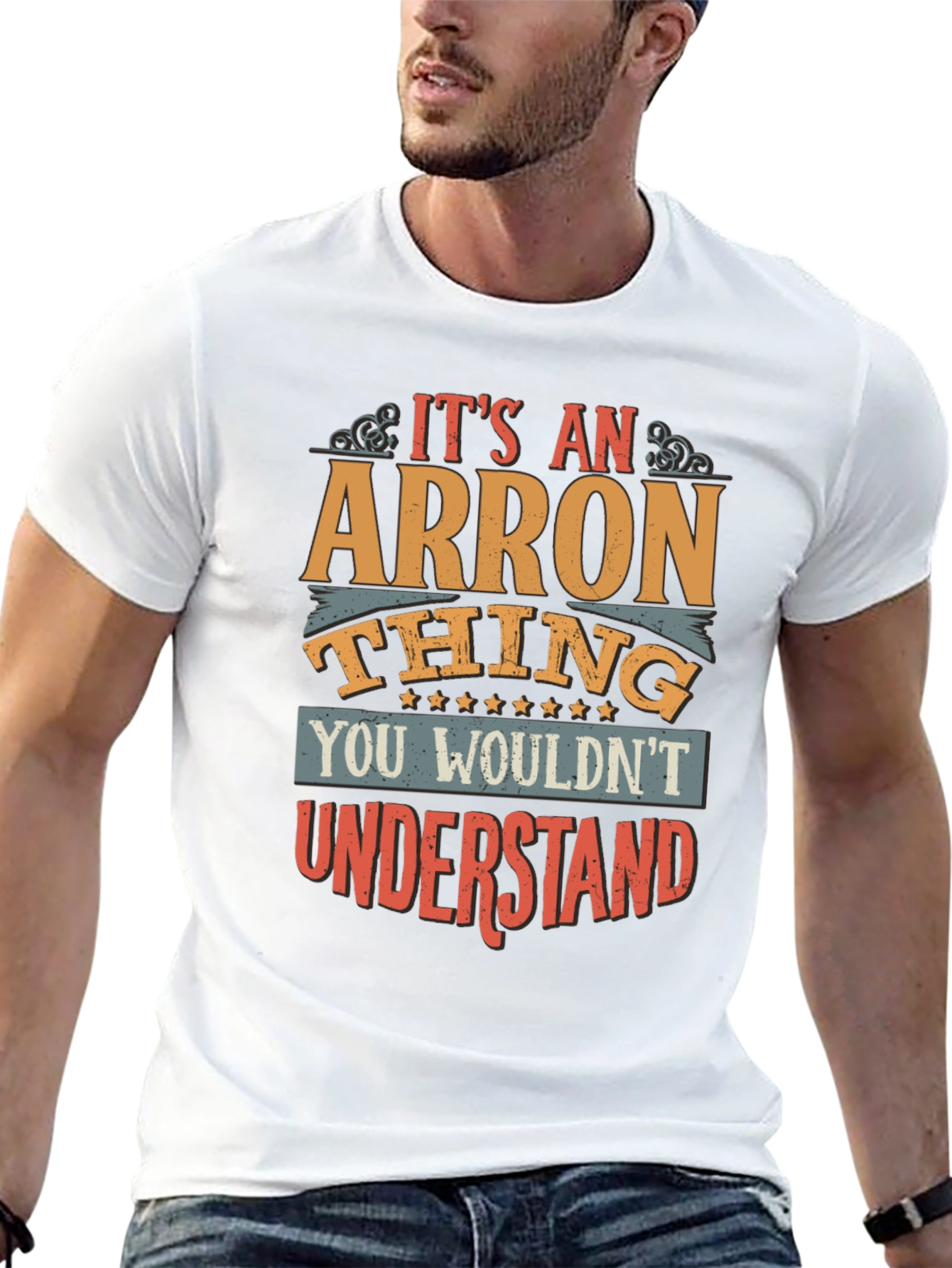 Arron Thing T-Shirt - Funny Personalized Name Tee