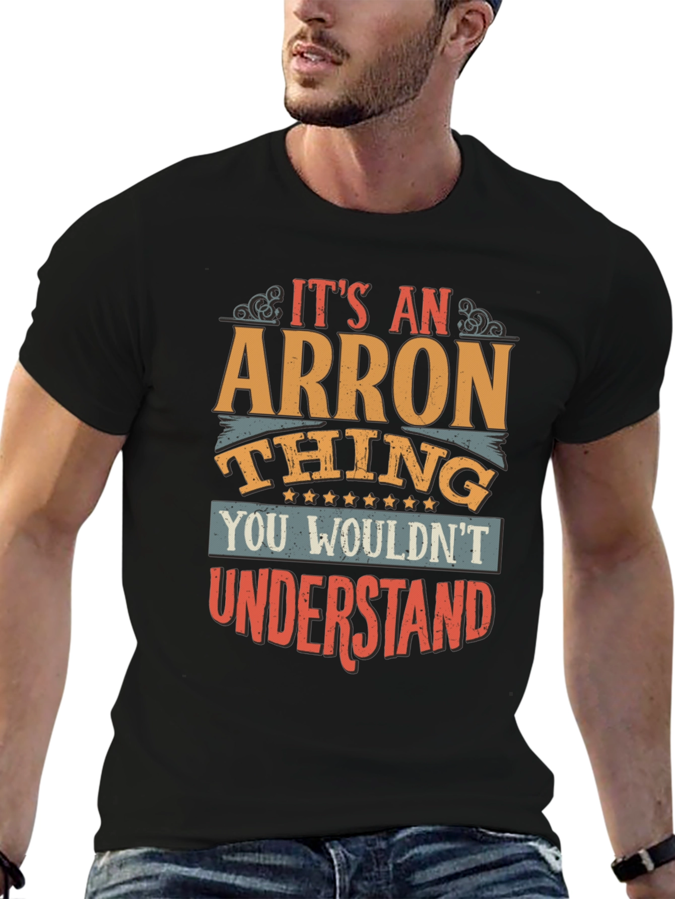 Arron Thing T-Shirt - Funny Personalized Name Tee