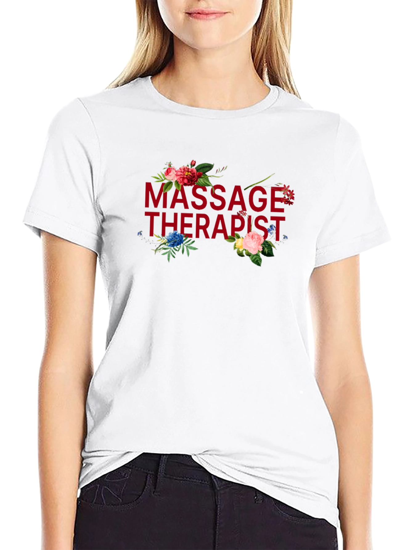 Floral Massage Therapist T-Shirt