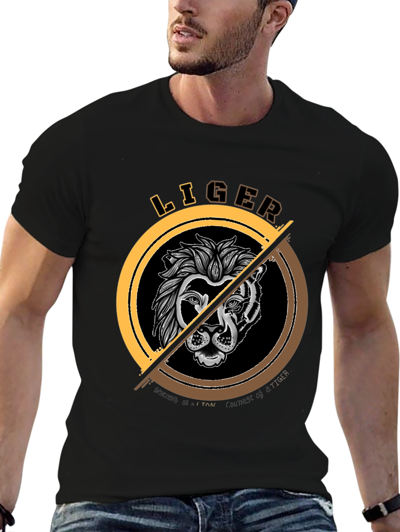 Liger Graphic Tee - Strength and Courage Shirt