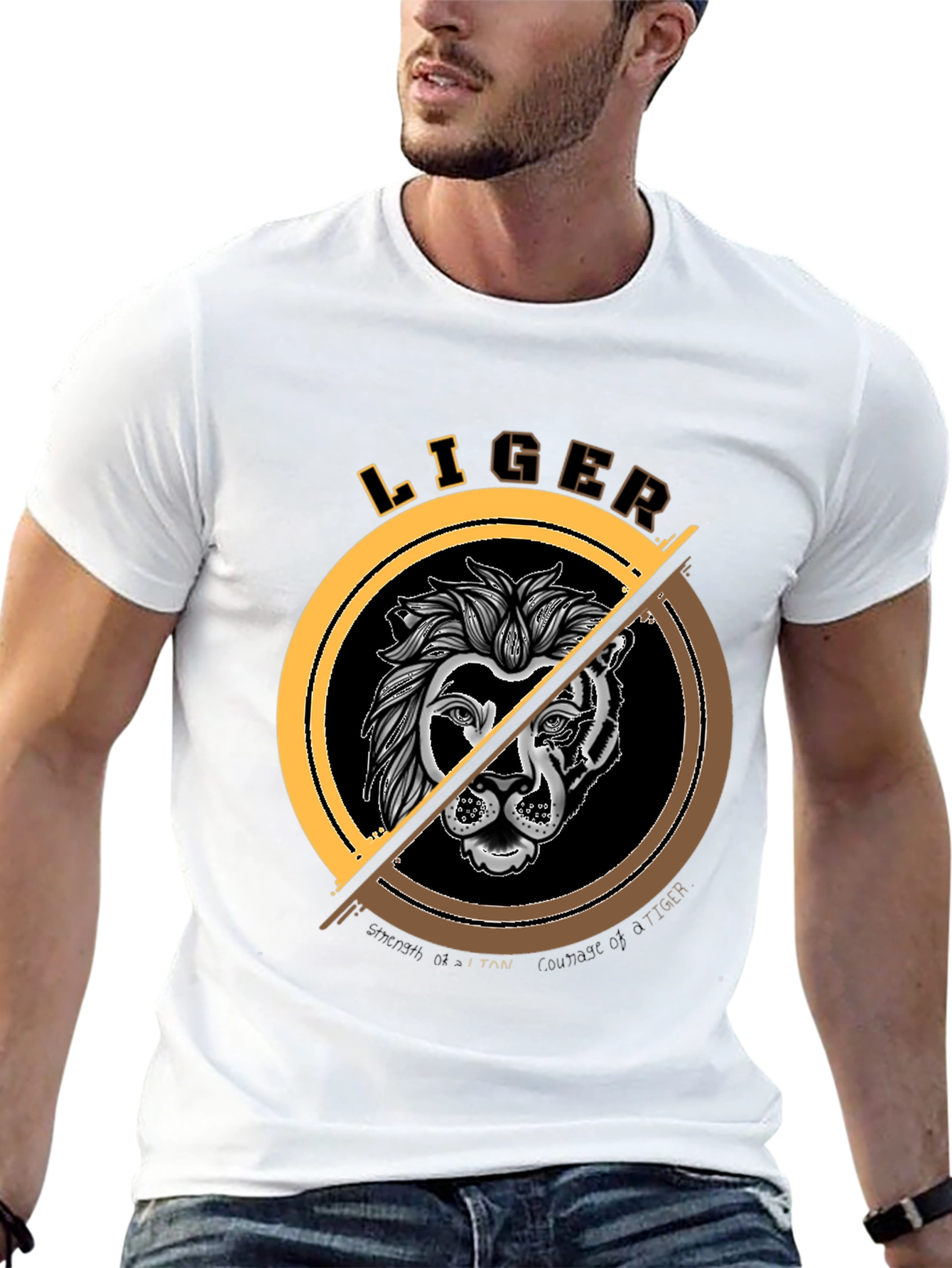 Liger Graphic Tee - Strength and Courage Shirt