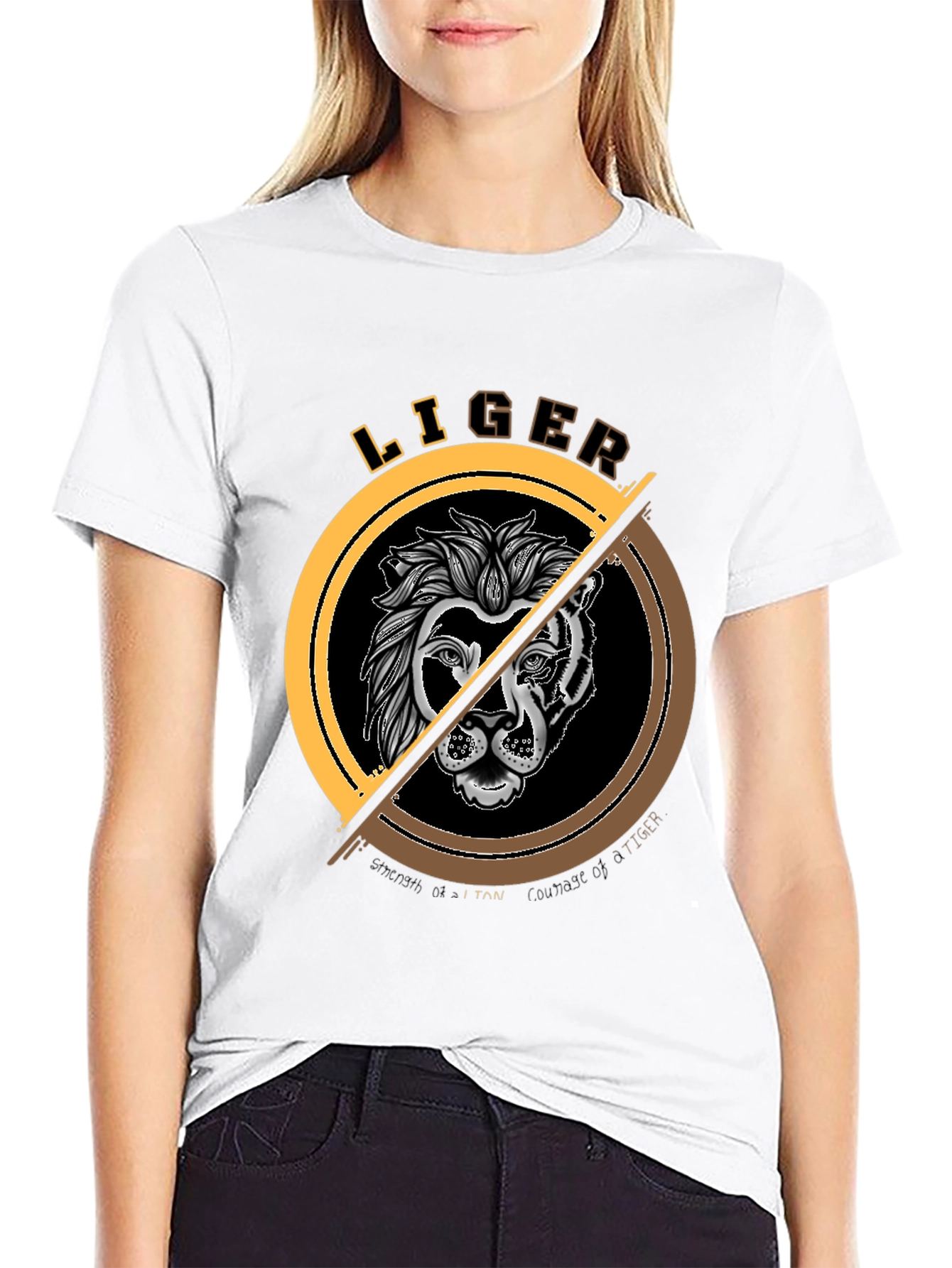 Liger Graphic Tee - Strength and Courage Shirt