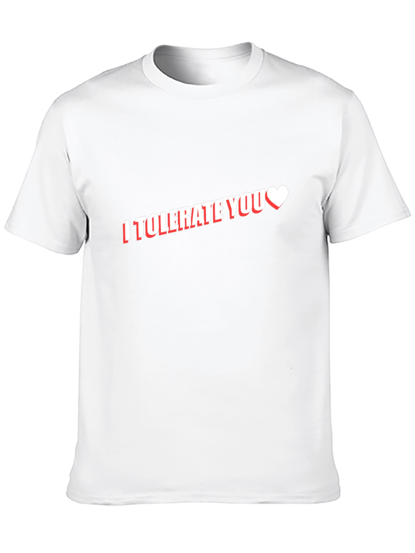 I Tolerate You Black Cotton Graphic Tee
