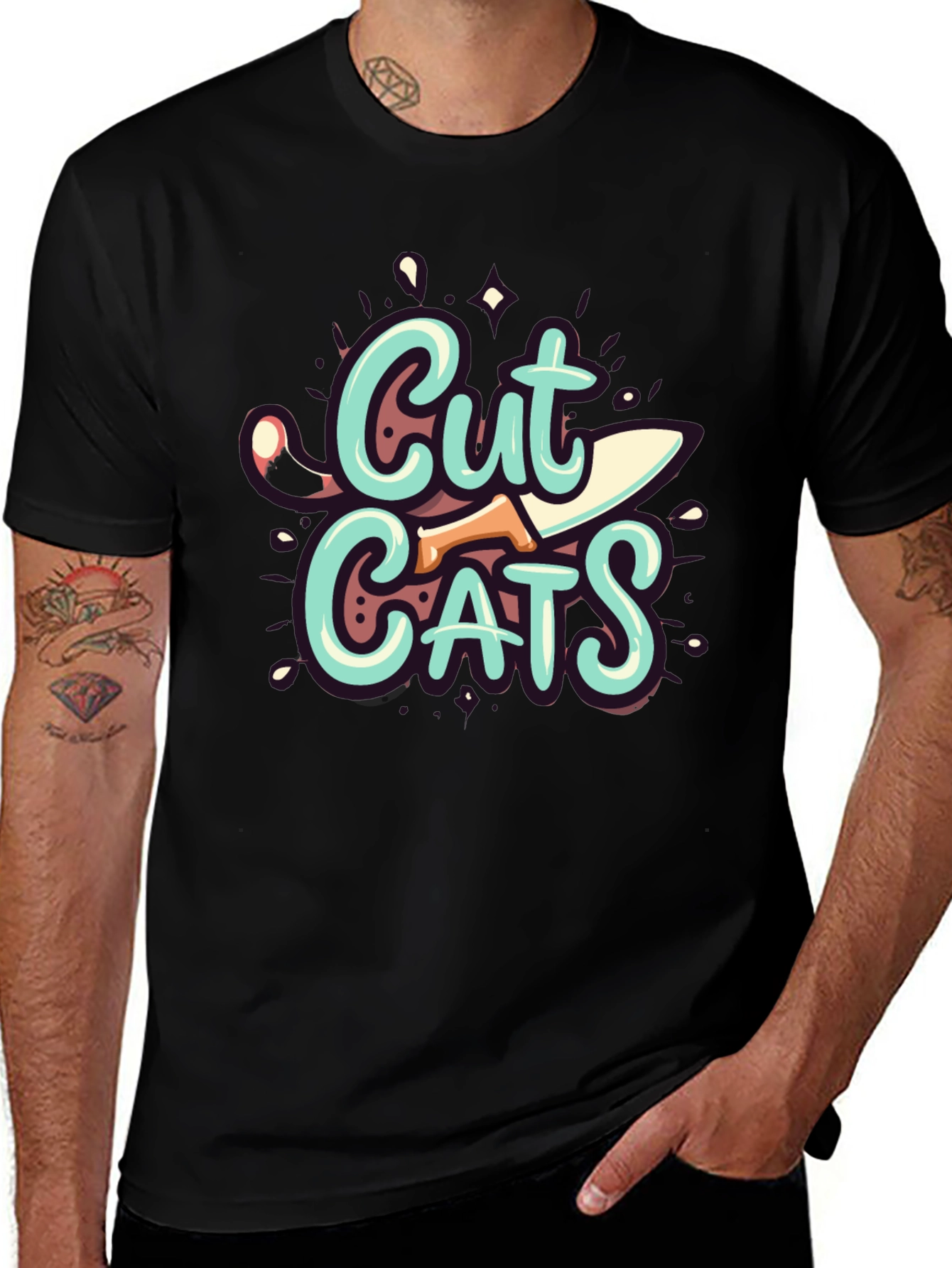 Cut Cats Graphic T-Shirt - Unique Design!