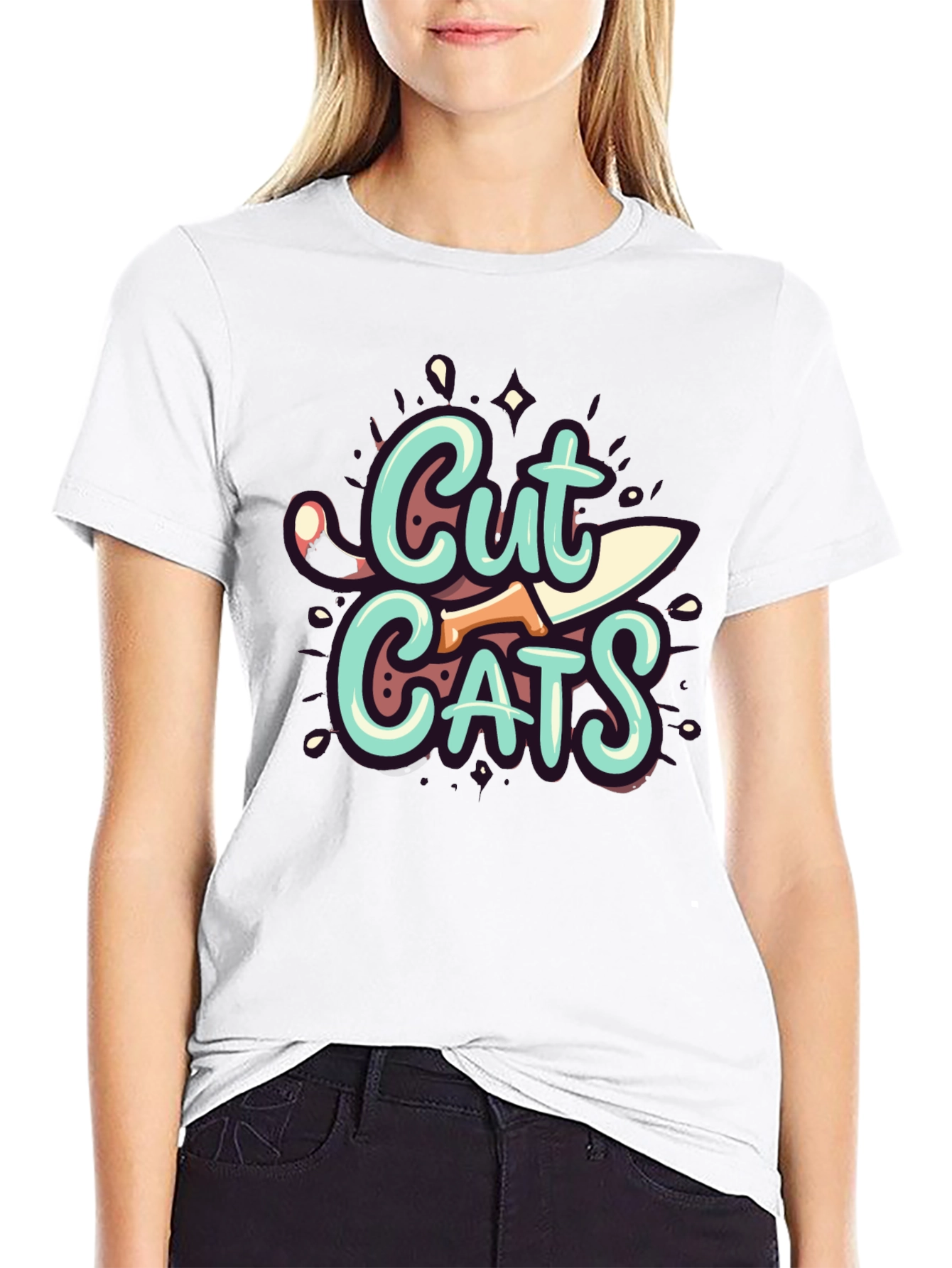 Cut Cats Graphic T-Shirt - Unique Design!