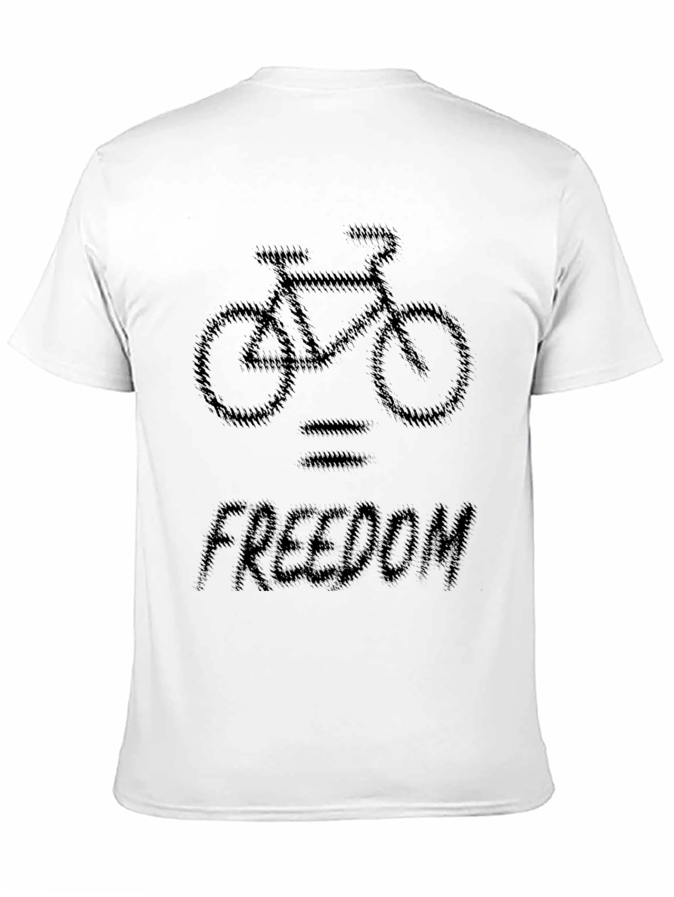Bicycle Equals Freedom Black Graphic Tee