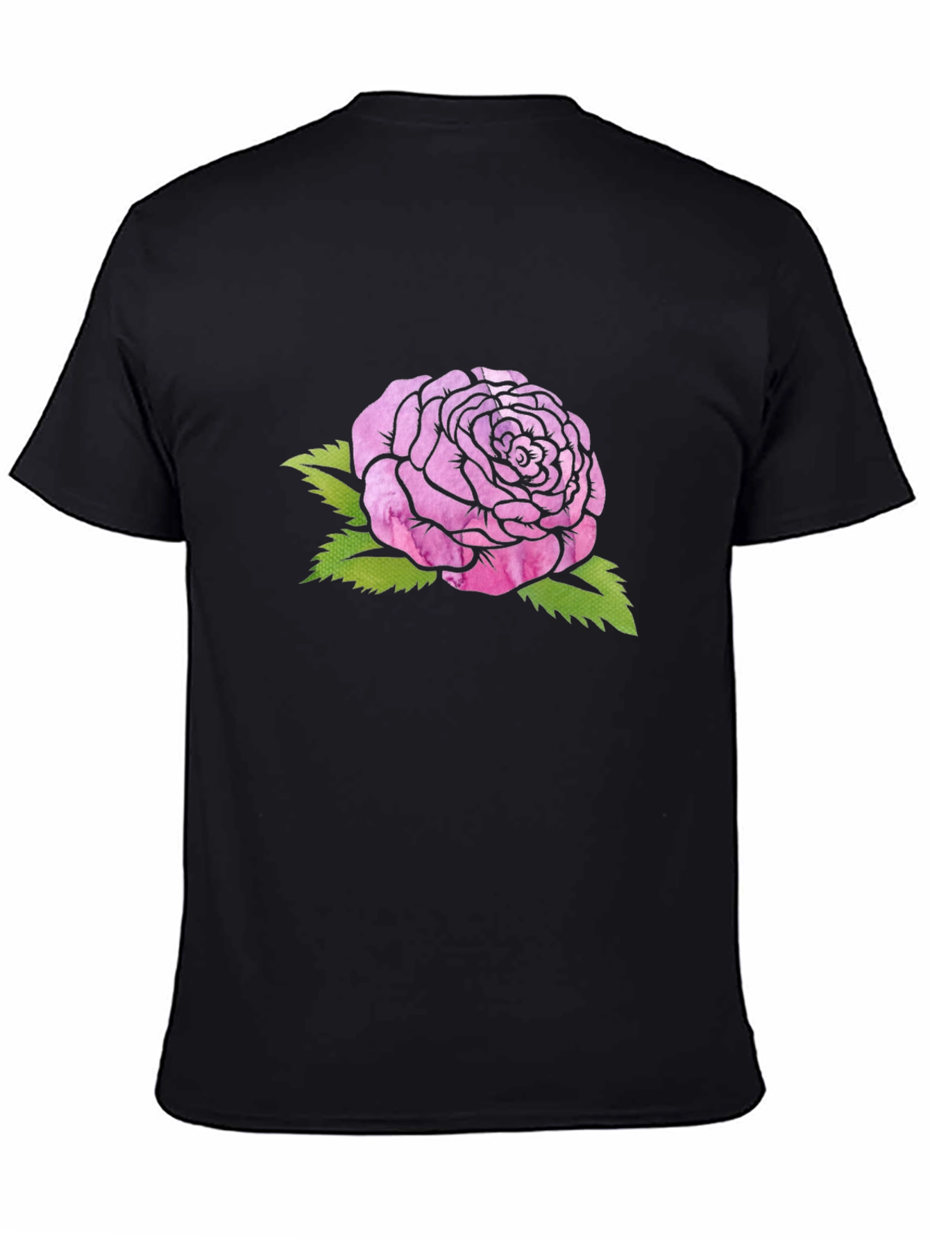 Pink Rose Graphic Tee - Soft Cotton Comfort