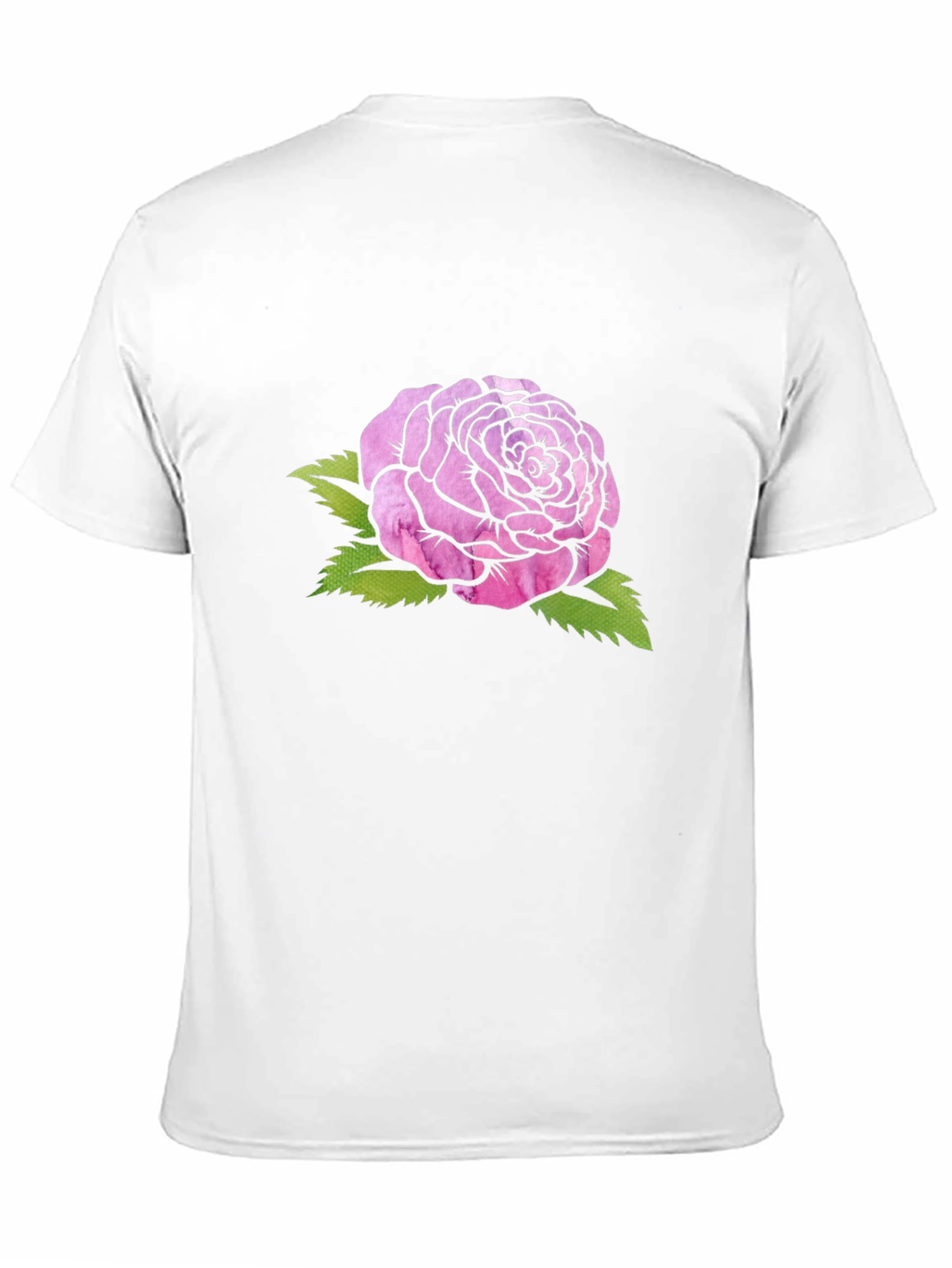Pink Rose Graphic Tee - Soft Cotton Comfort