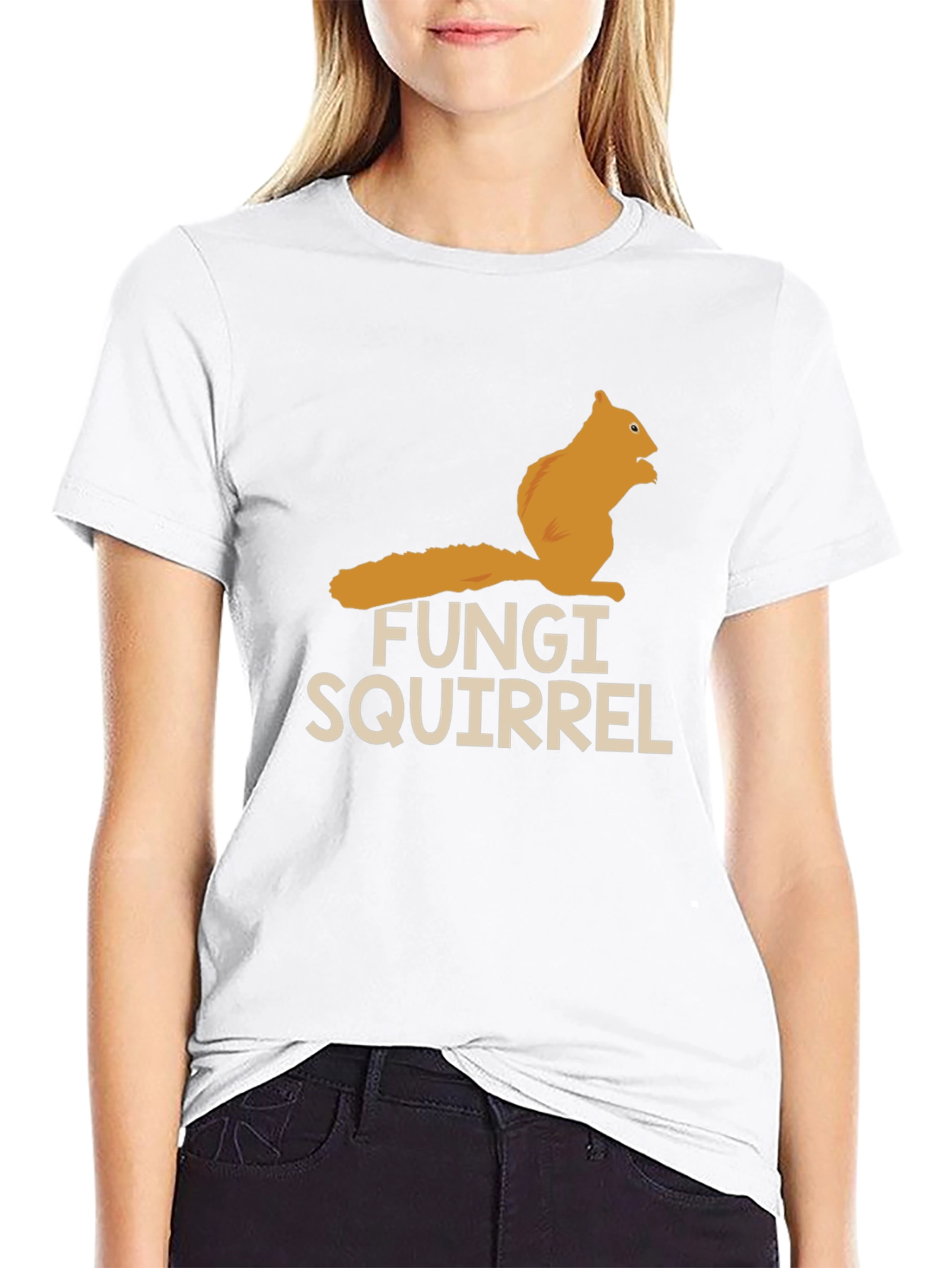 Fungi Squirrel Graphic Tee - Soft Cotton Blend