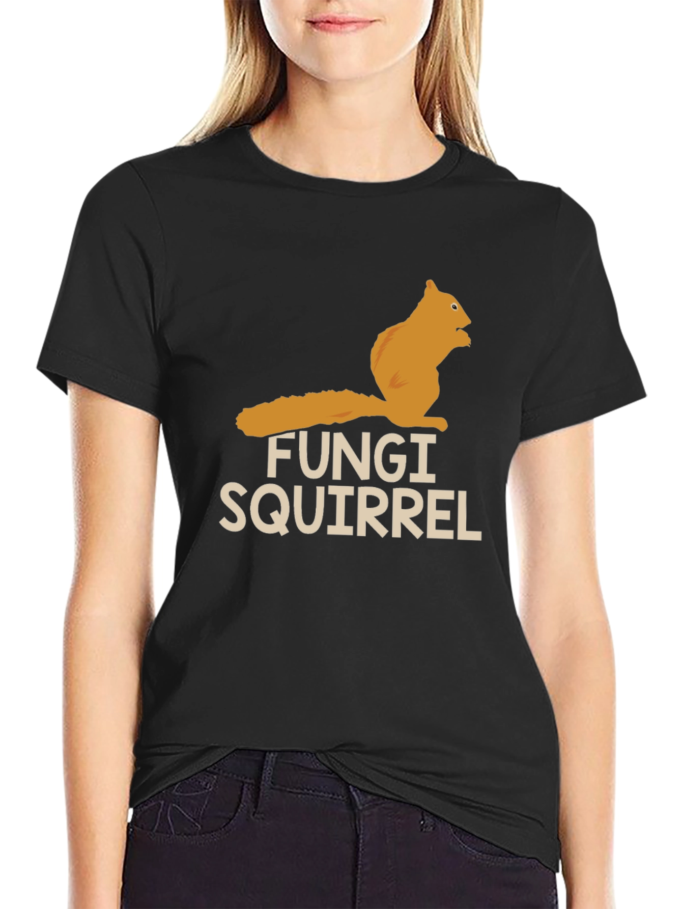 Fungi Squirrel Graphic Tee - Soft Cotton Blend