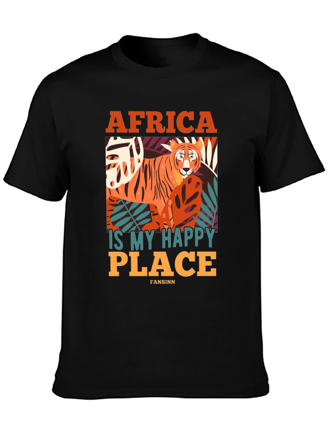 Africa Is My Happy Place Tiger Graphic Tee