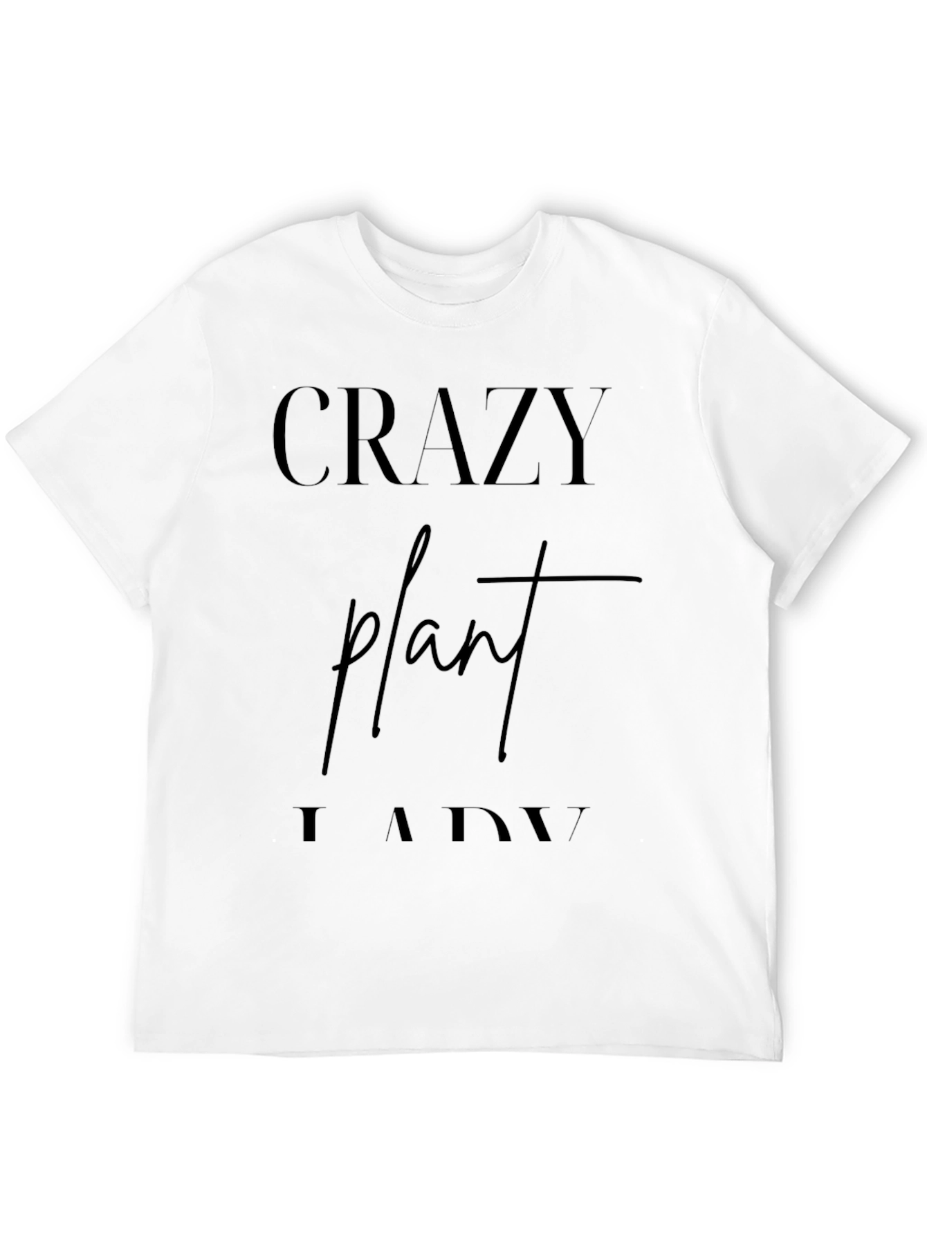 Crazy Plant Lady Graphic Tee - Black T-Shirt