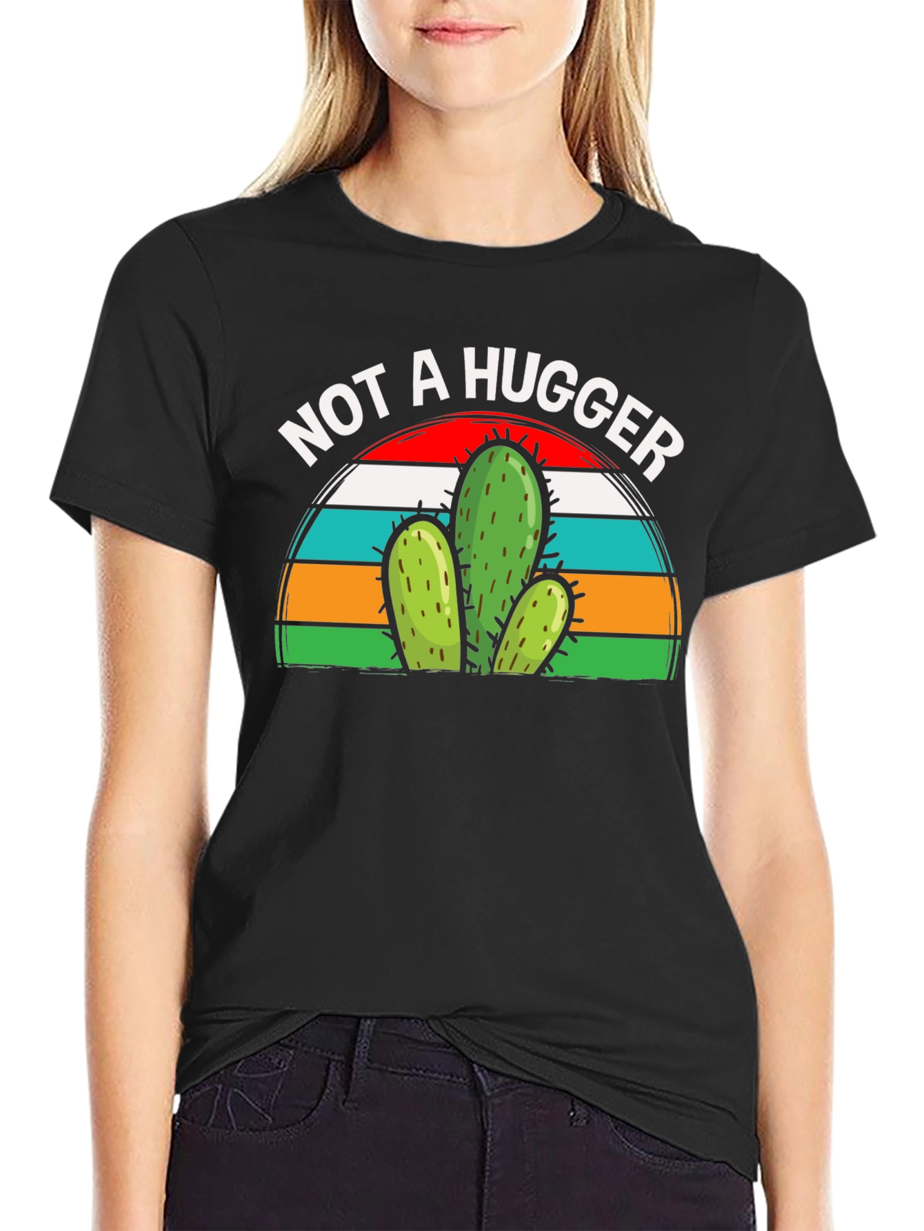 Not a Hugger Cactus Graphic Tee