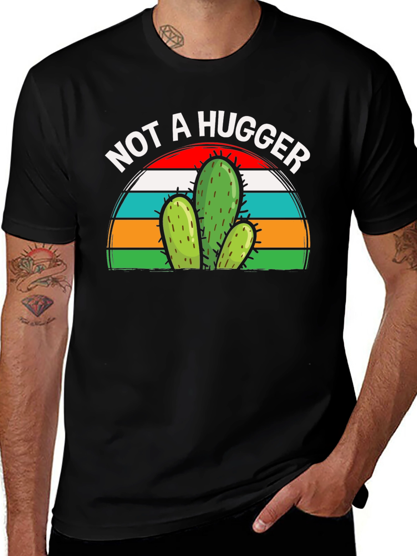Not a Hugger Cactus Graphic Tee