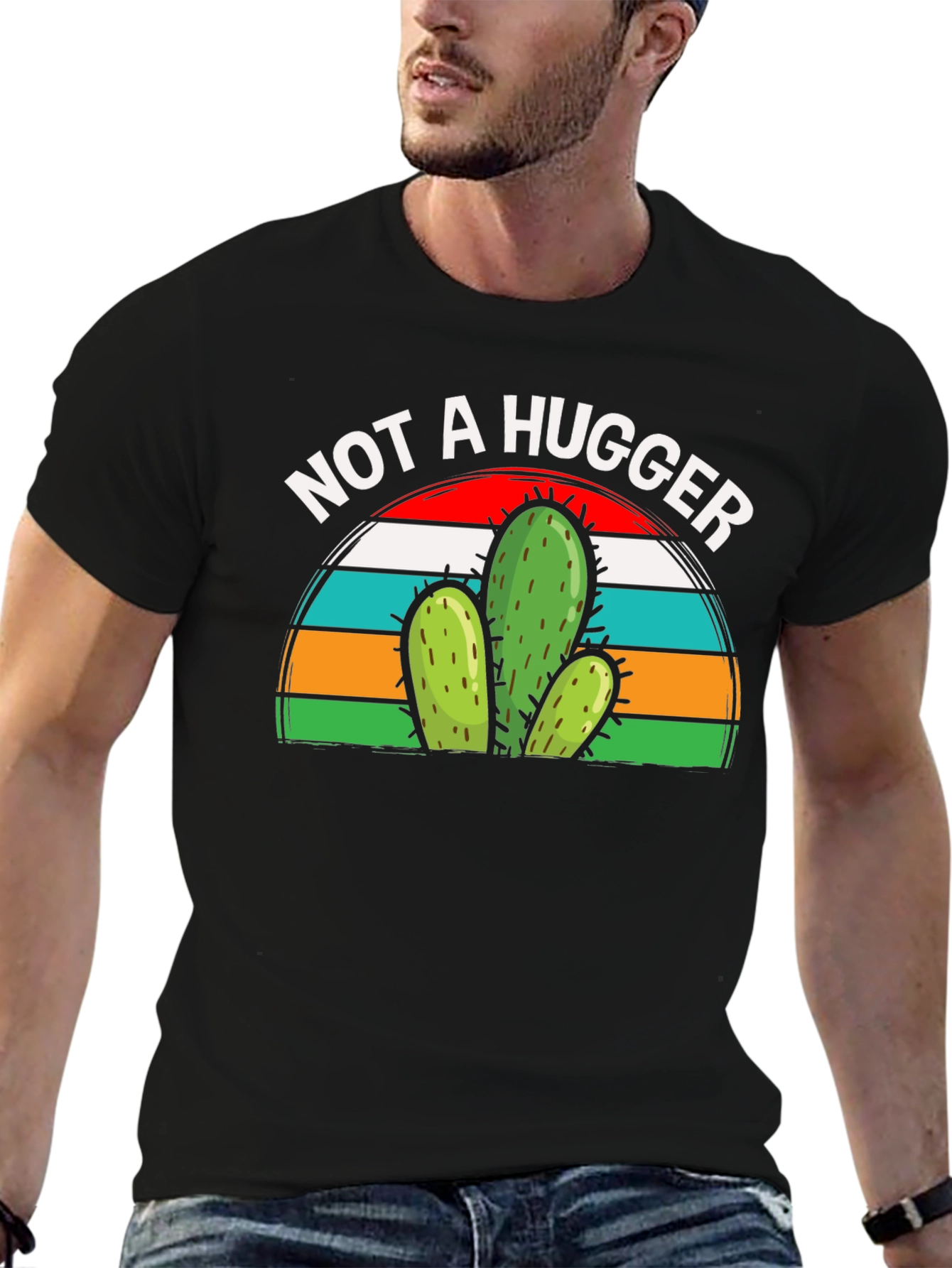 Not a Hugger Cactus Graphic Tee