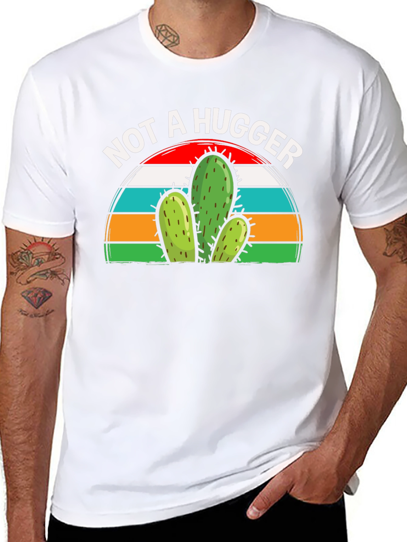 Not a Hugger Cactus Graphic Tee