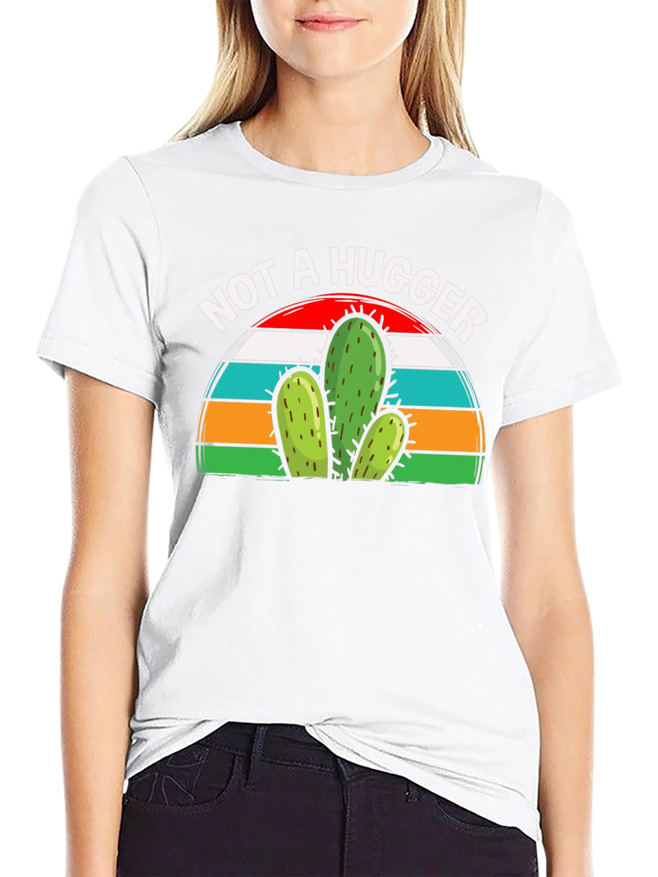 Not a Hugger Cactus Graphic Tee