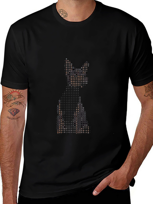 Pixelated Cat T-Shirt - Unique Graphic Tee