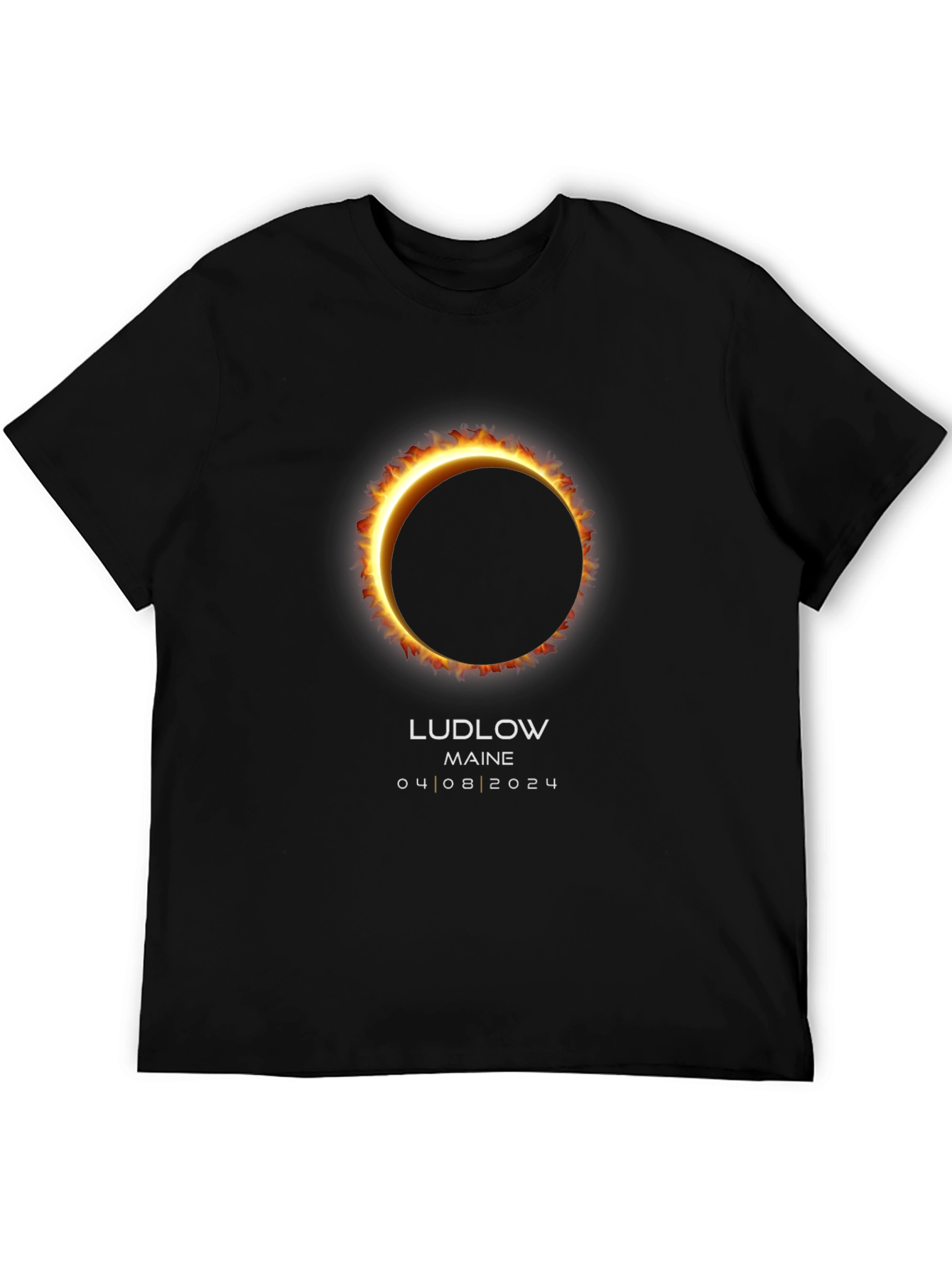 Ludlow Maine Total Solar Eclipse April 8 2024 T-Shirt