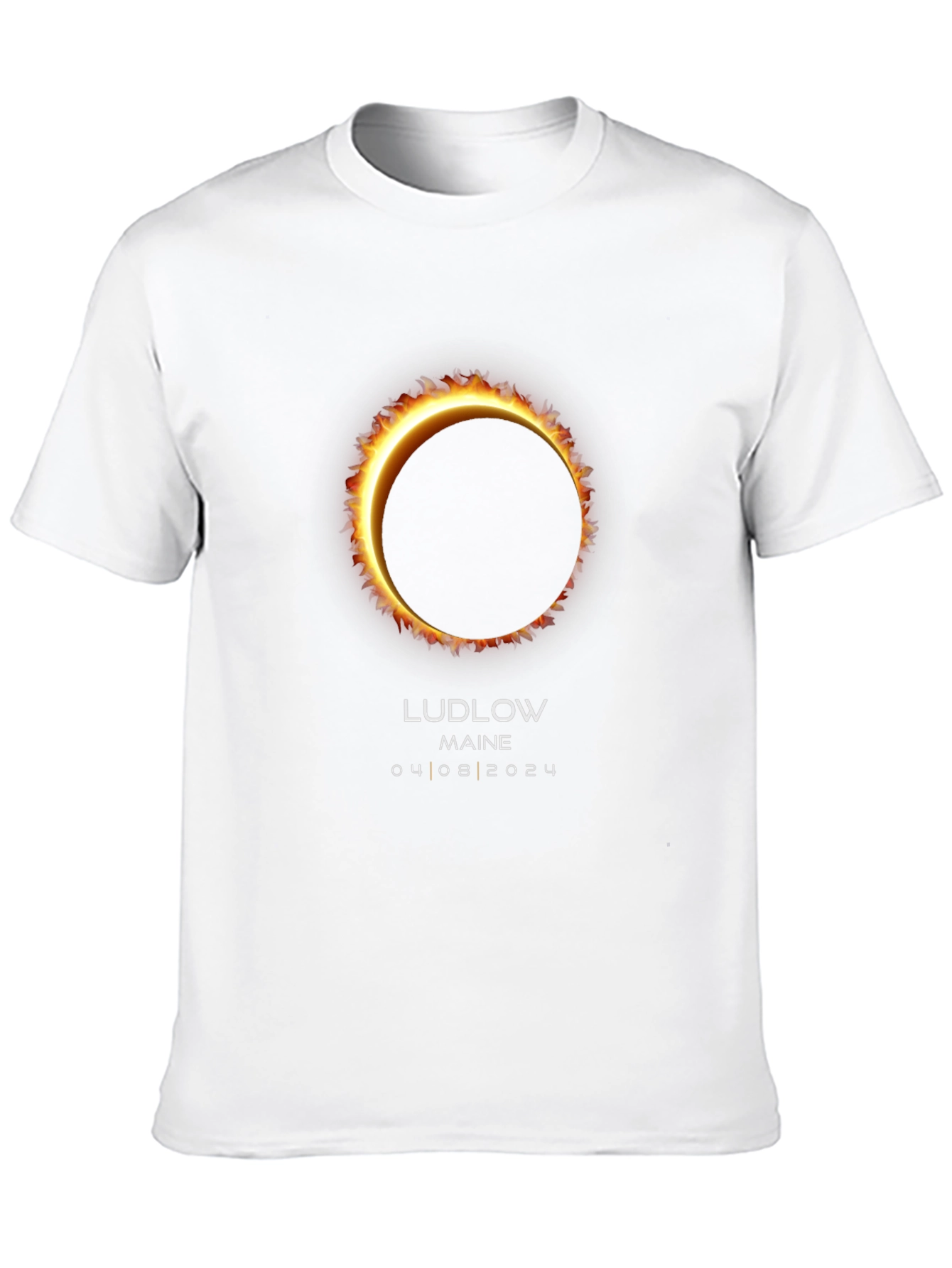 Ludlow Maine Total Solar Eclipse April 8 2024 T-Shirt