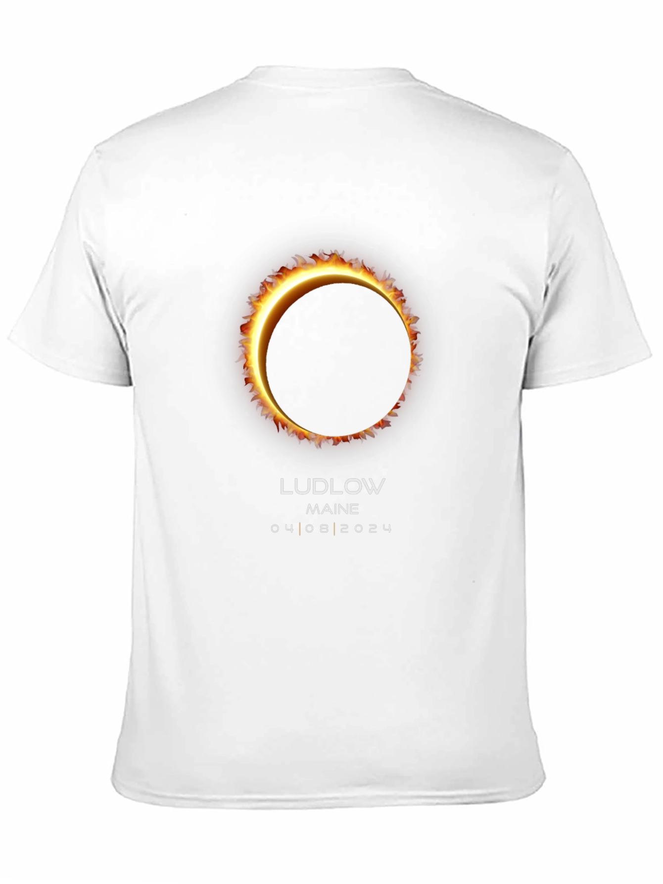 Ludlow Maine Total Solar Eclipse April 8 2024 T-Shirt