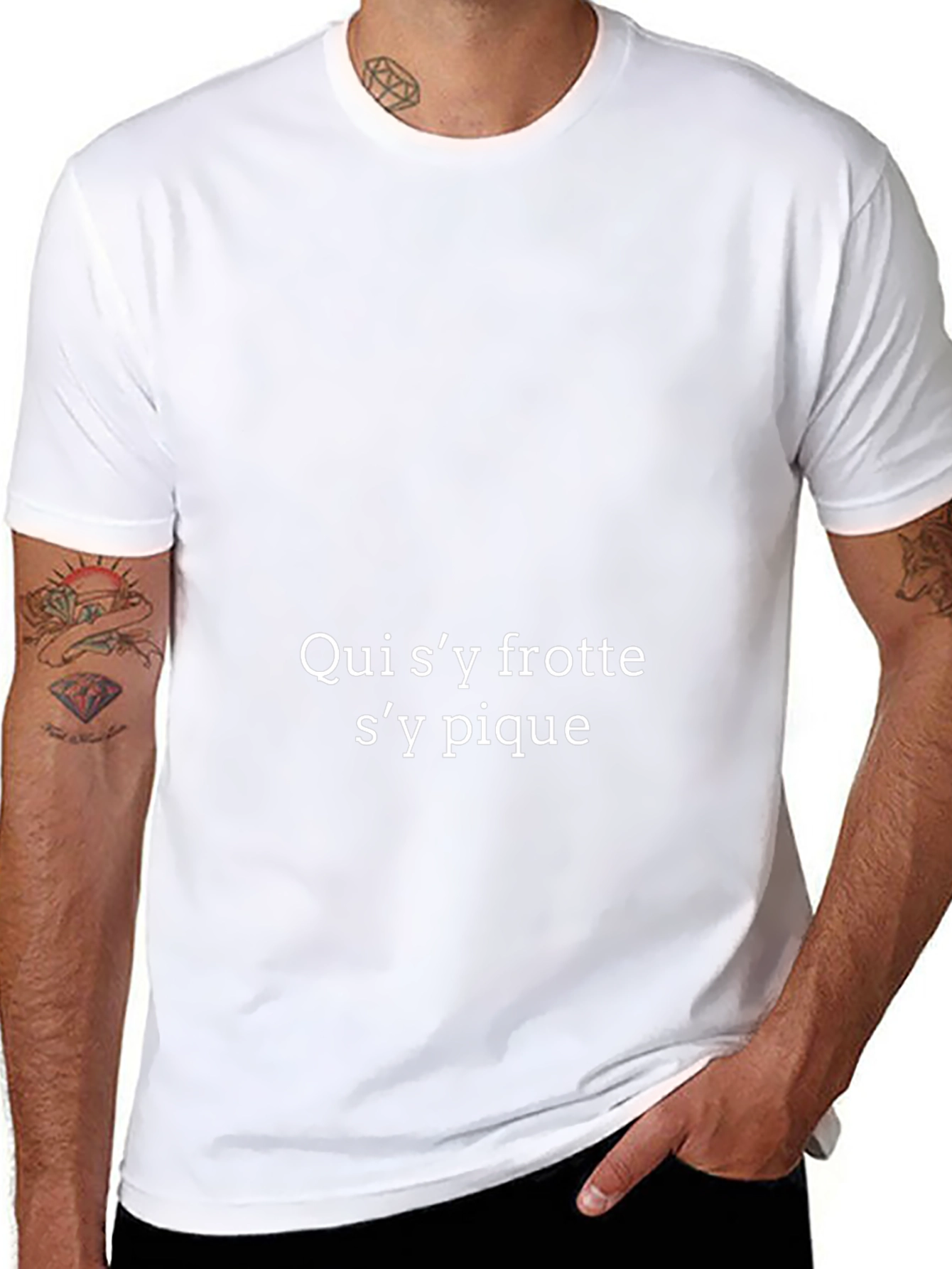 French Proverb Black T-Shirt