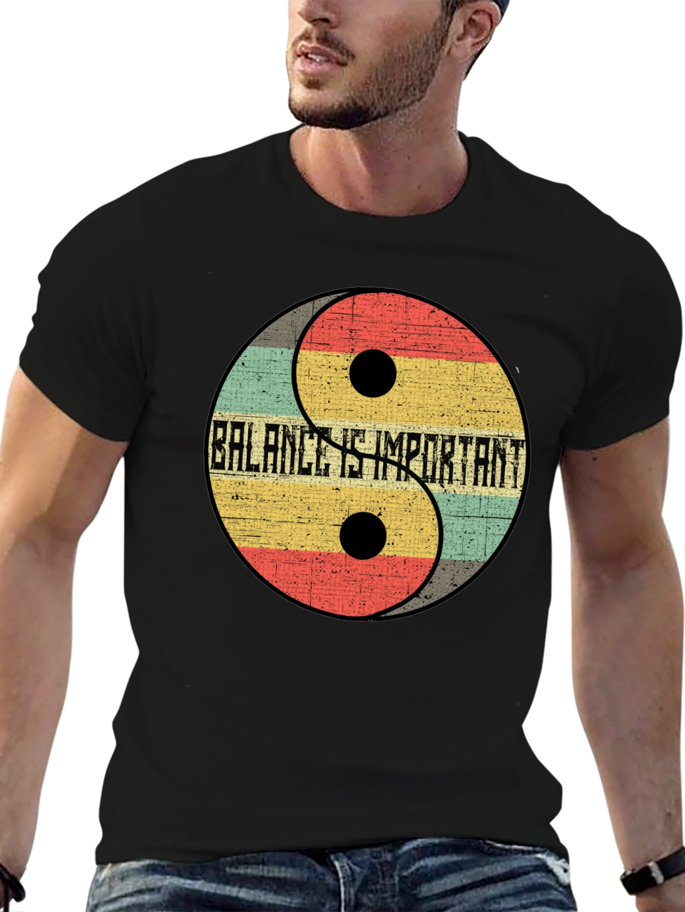 Balance is Important Yin Yang Graphic Tee
