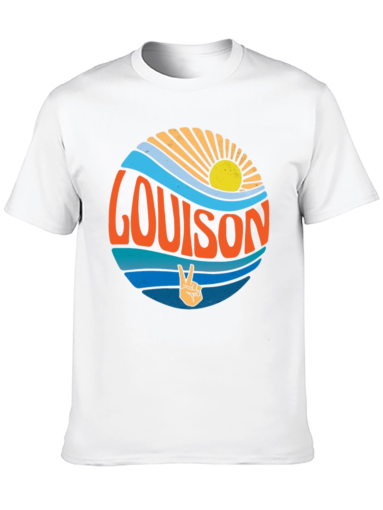 Louis On Retro Style Graphic T-Shirt