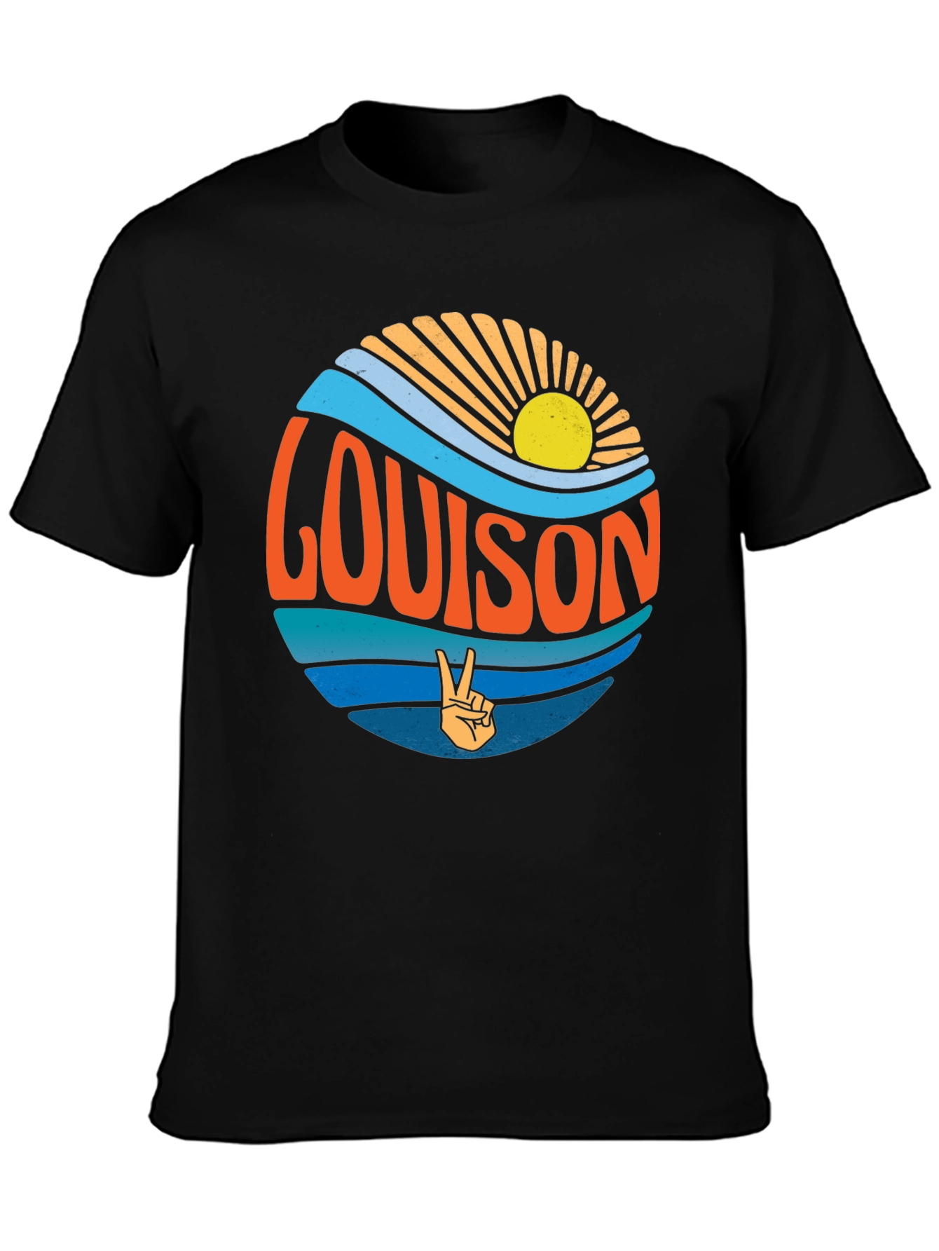 Louis On Retro Style Graphic T-Shirt
