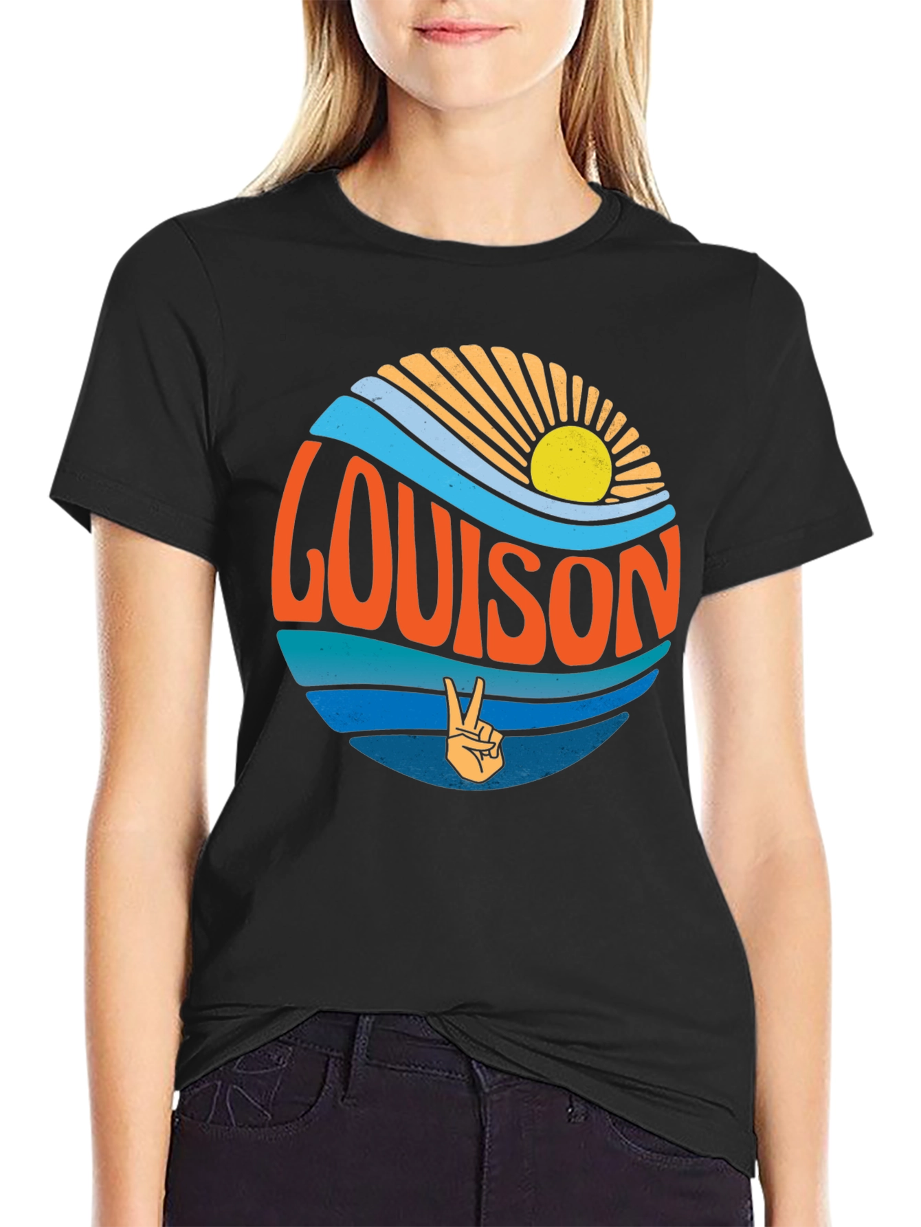 Louis On Retro Style Graphic T-Shirt