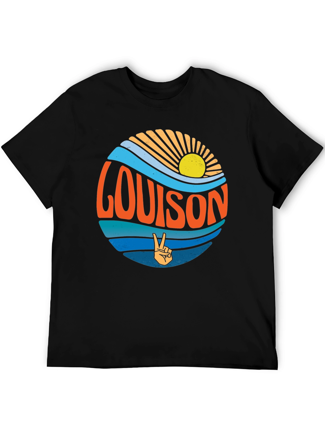 Louis On Retro Style Graphic T-Shirt
