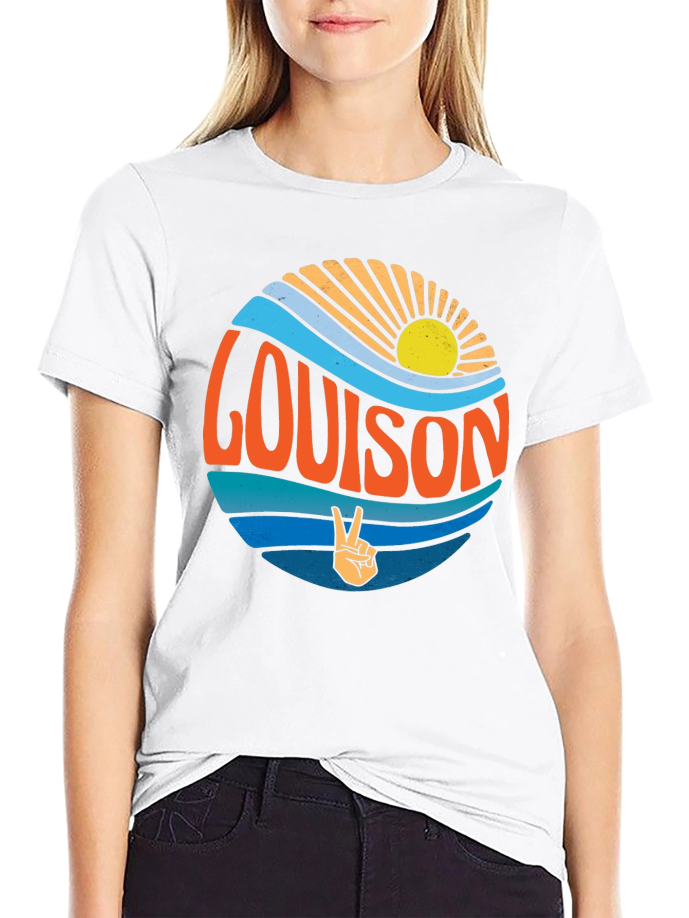 Louis On Retro Style Graphic T-Shirt