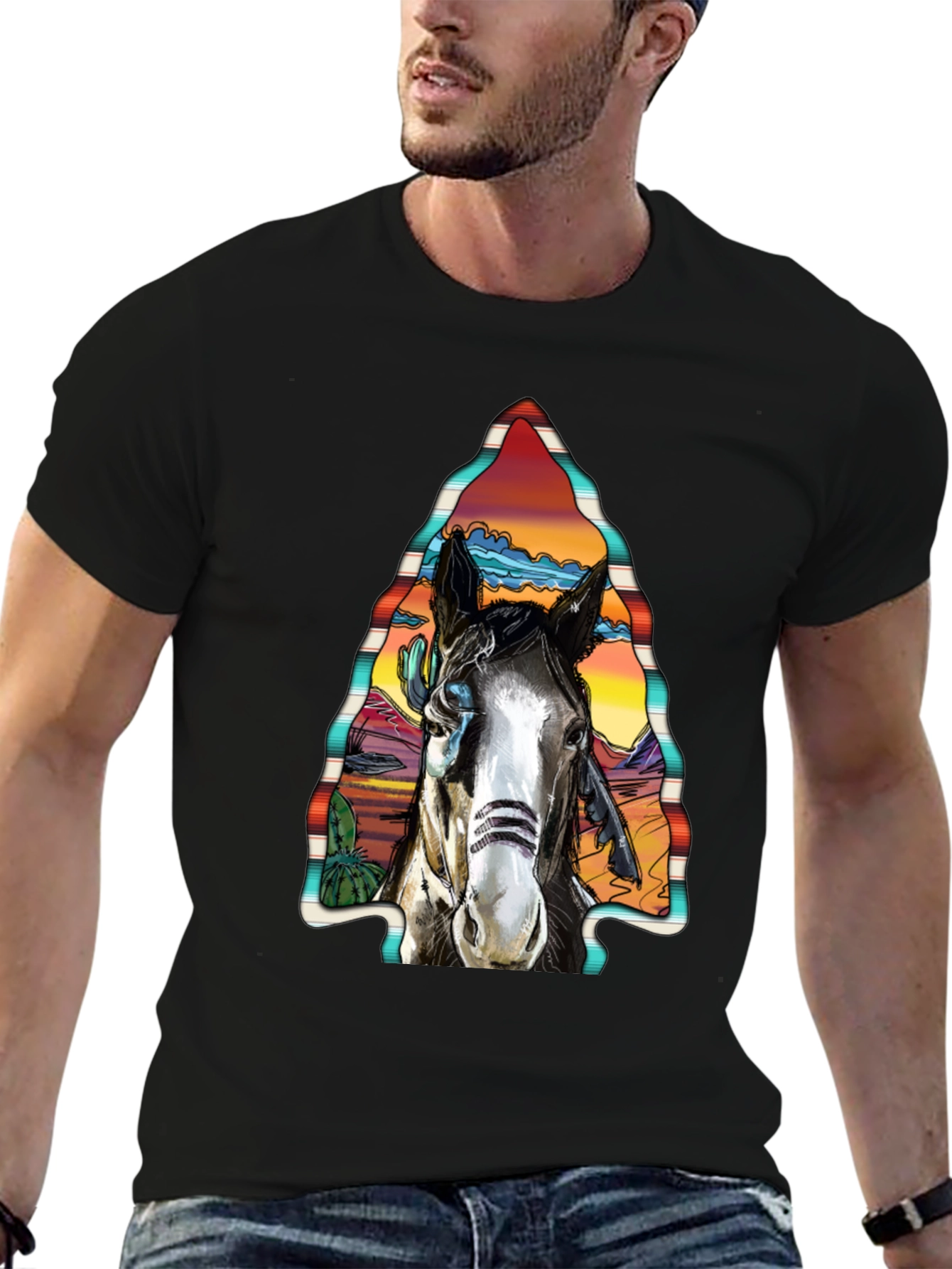Horse Graphic Tee - Western Style