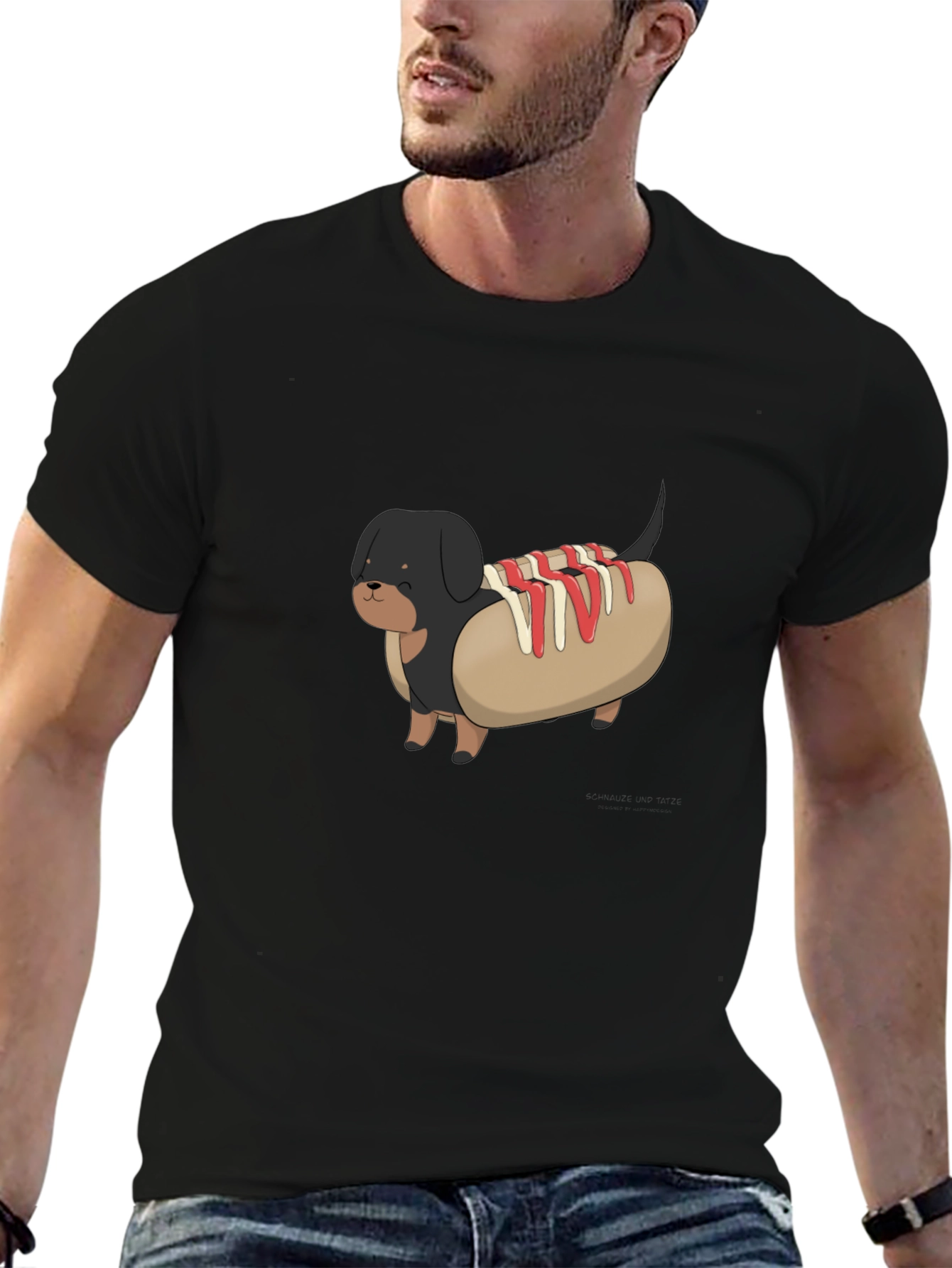 Hot Dog Dachshund Graphic Tee