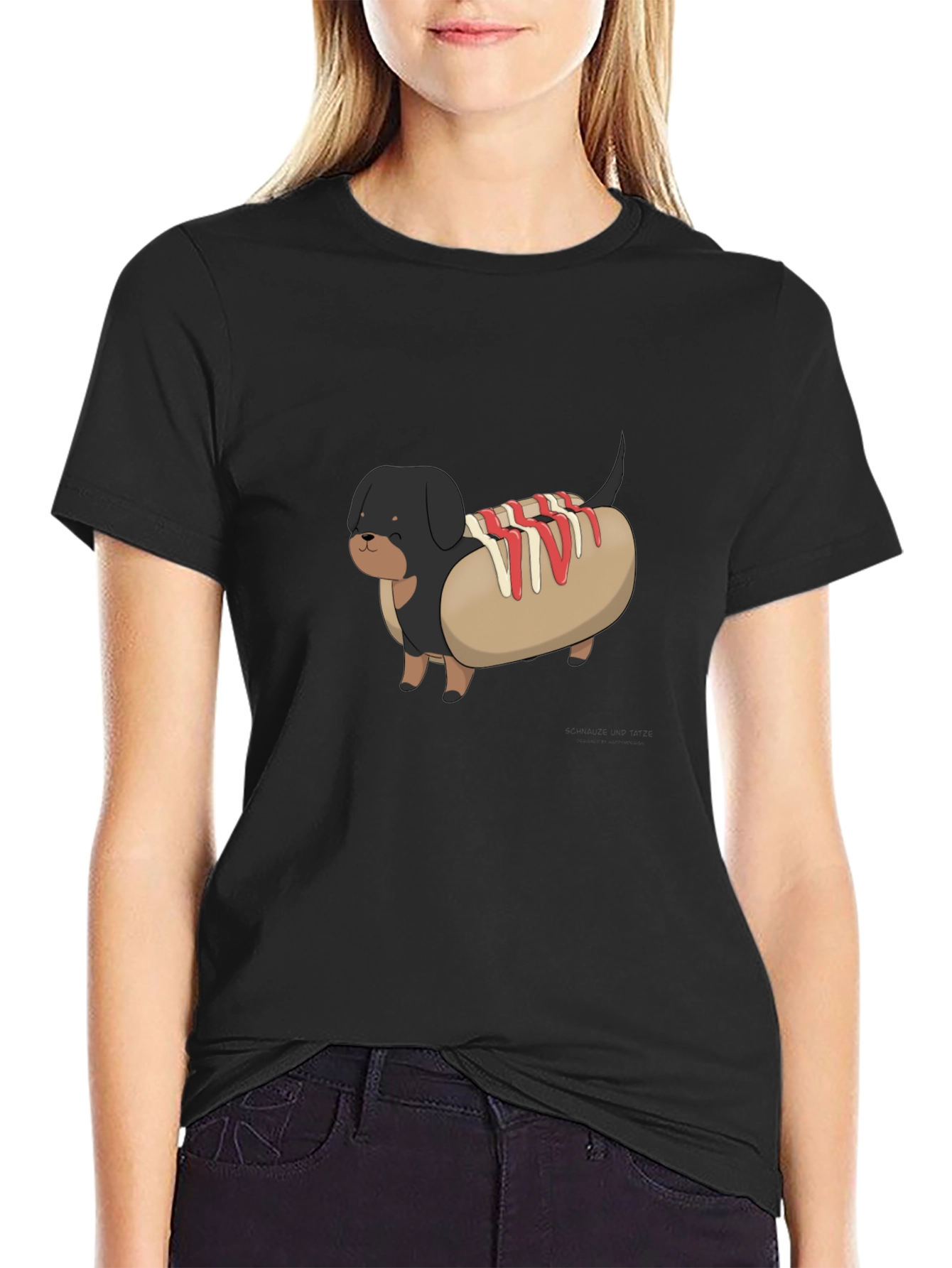 Hot Dog Dachshund Graphic Tee
