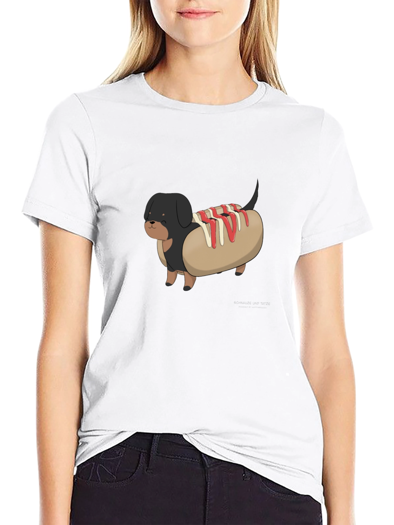 Hot Dog Dachshund Graphic Tee