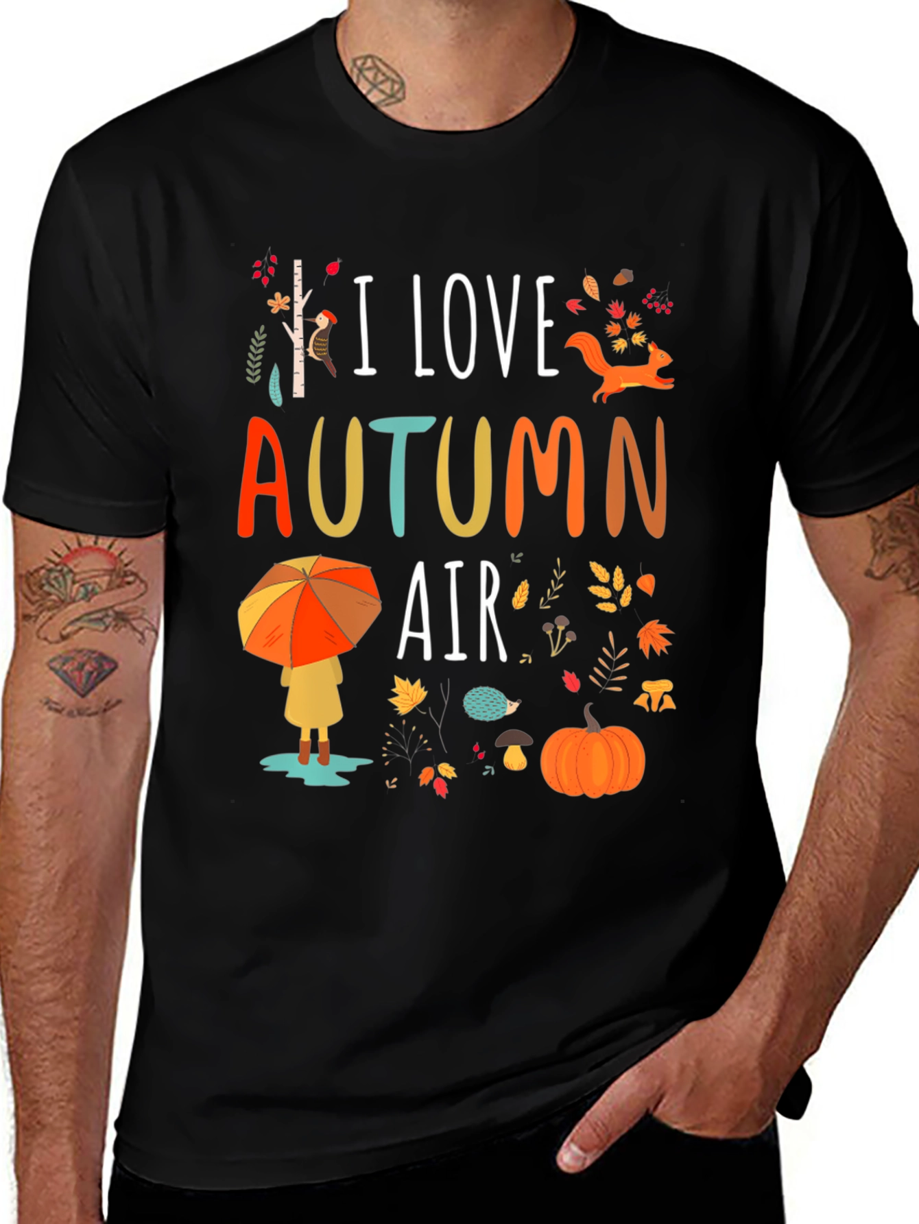 I Love Autumn Air Graphic Tee