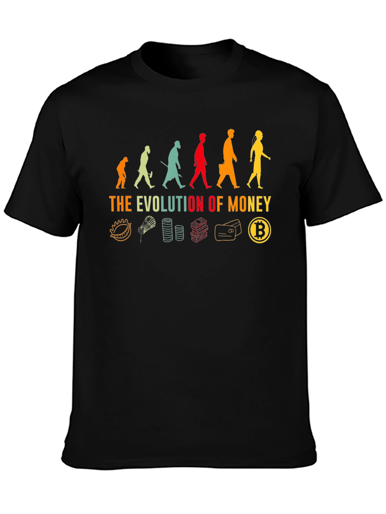 Evolution of Money Bitcoin T-Shirt